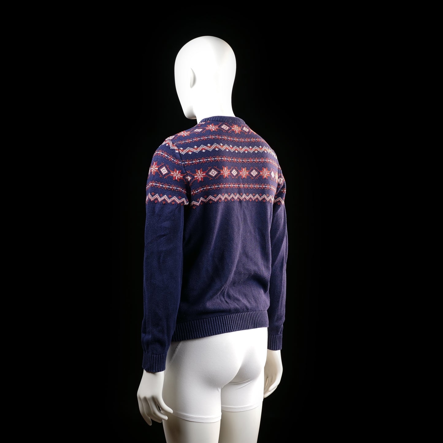 Selected Homme - sweater - Navy, Red - (Storlek: S)