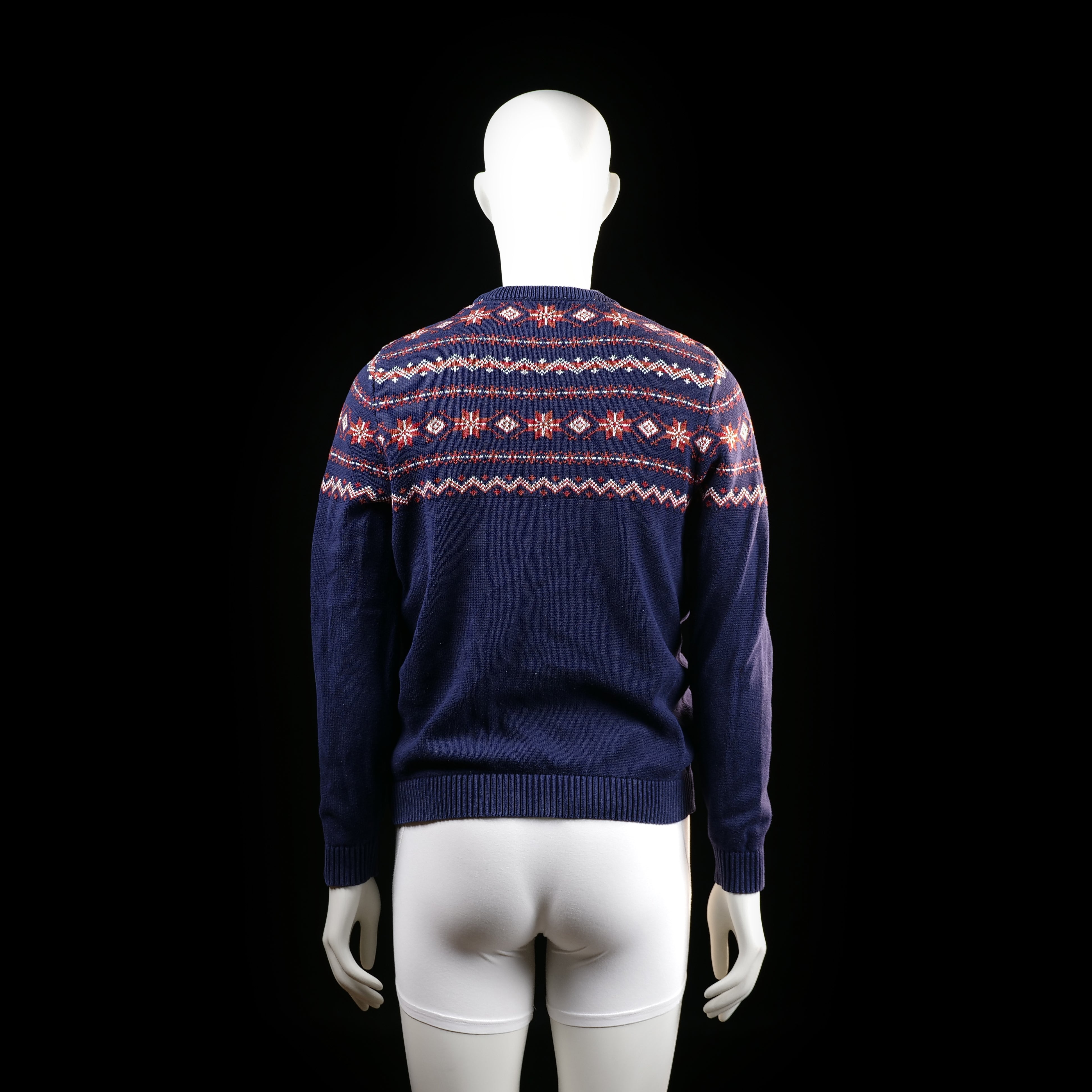 Selected Homme - sweater - Navy, Red - (Storlek: S)
