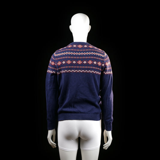 Selected Homme - sweater - Navy, Red - (Storlek: S)