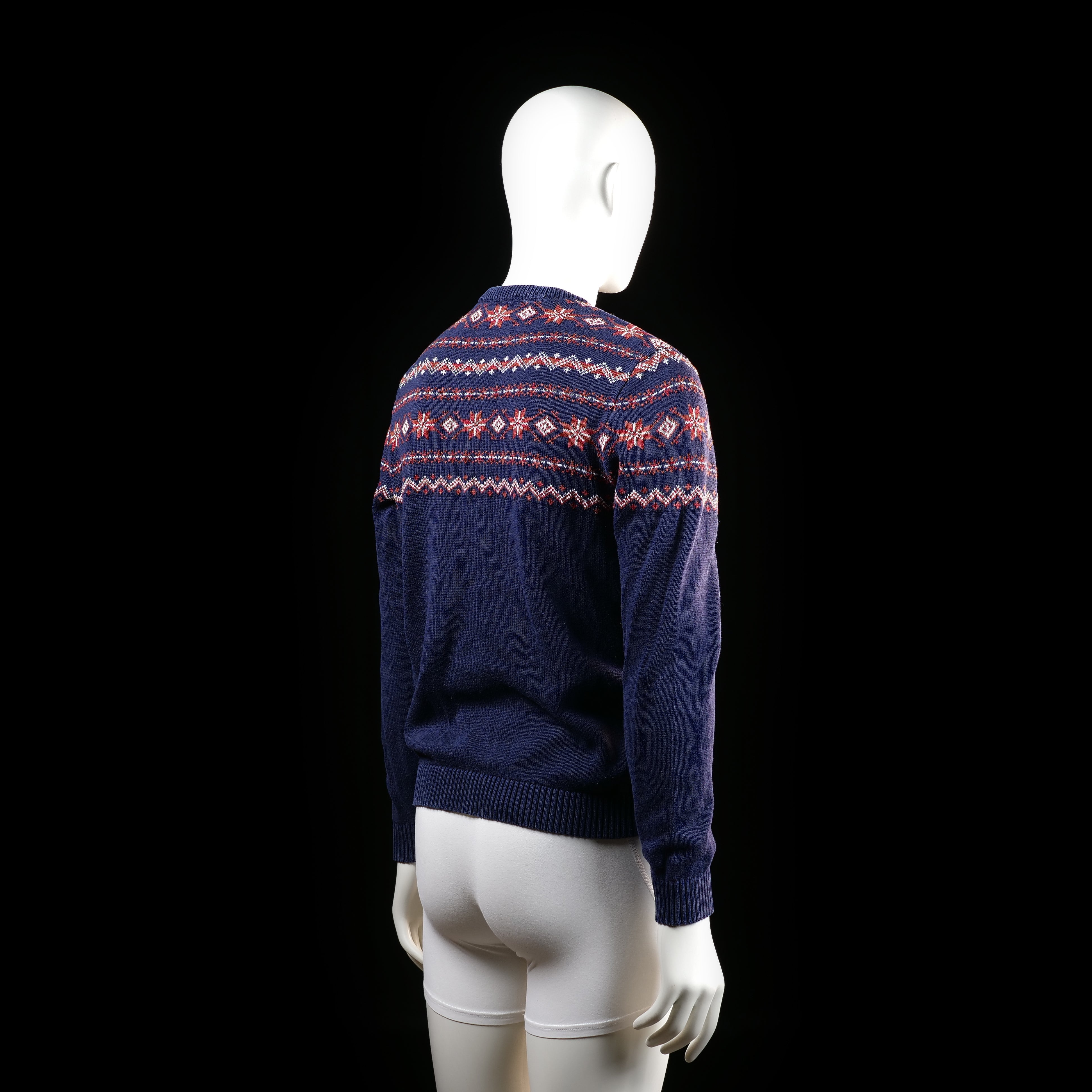 Selected Homme - sweater - Navy, Red - (Storlek: S)
