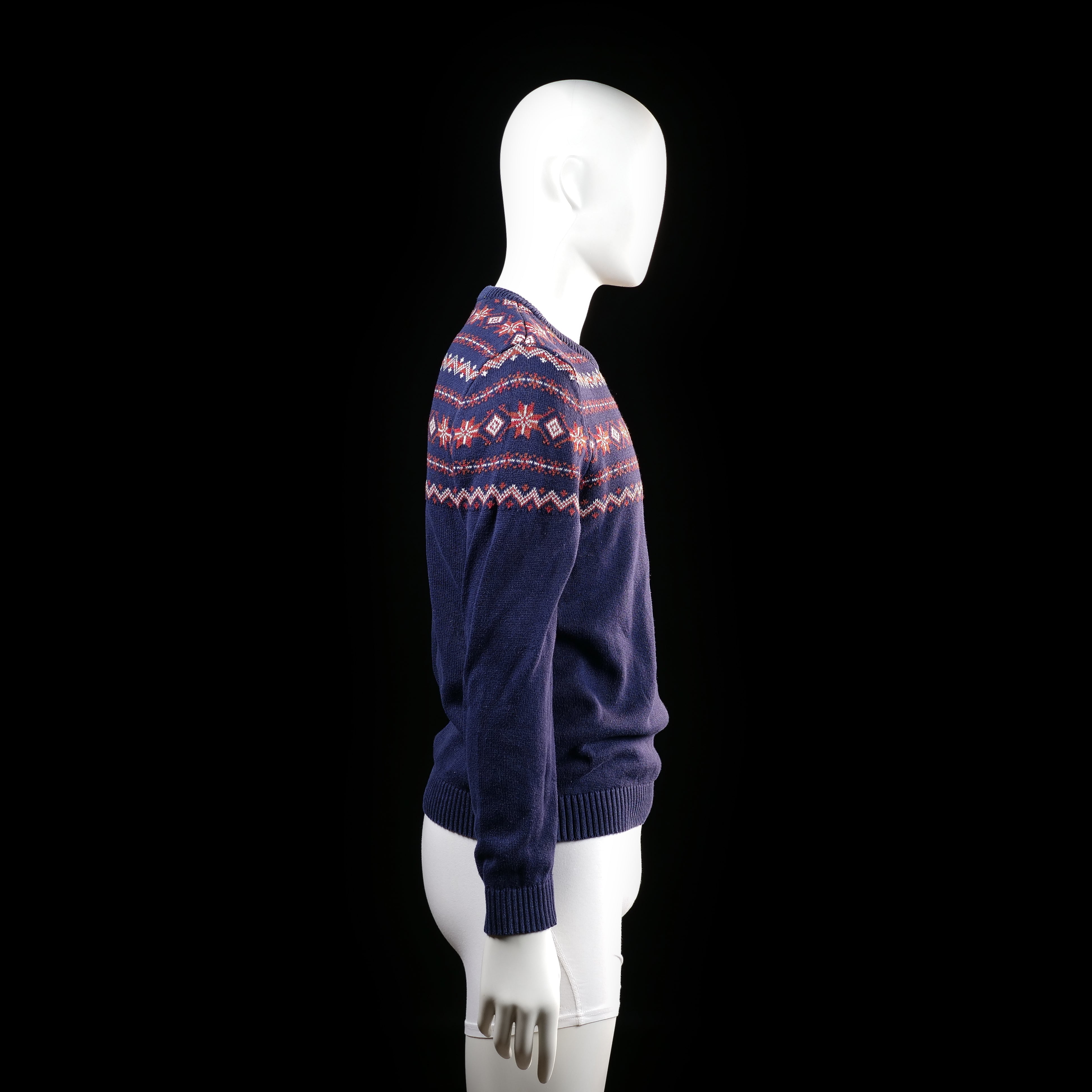 Selected Homme - sweater - Navy, Red - (Storlek: S)