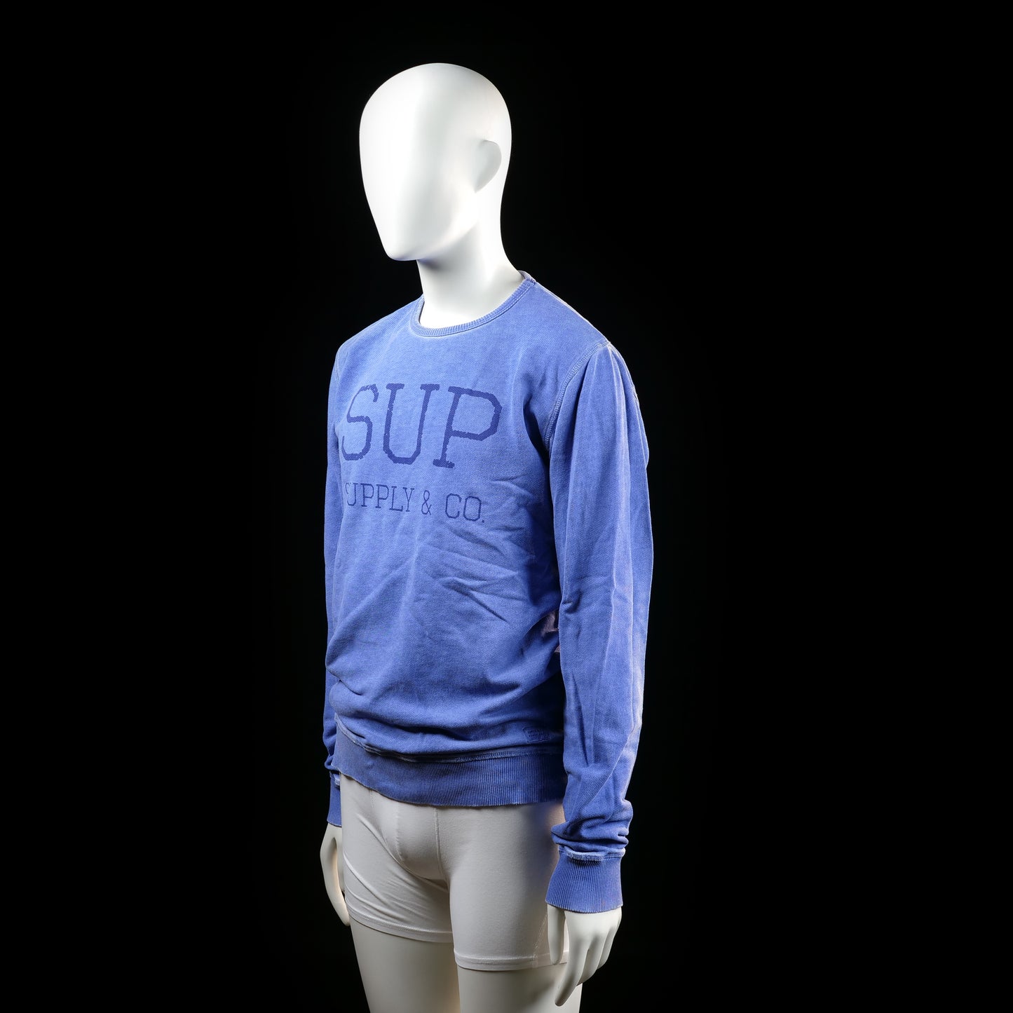 Supply & Co. - sweatshirt - Indigo - (Storlek: M)