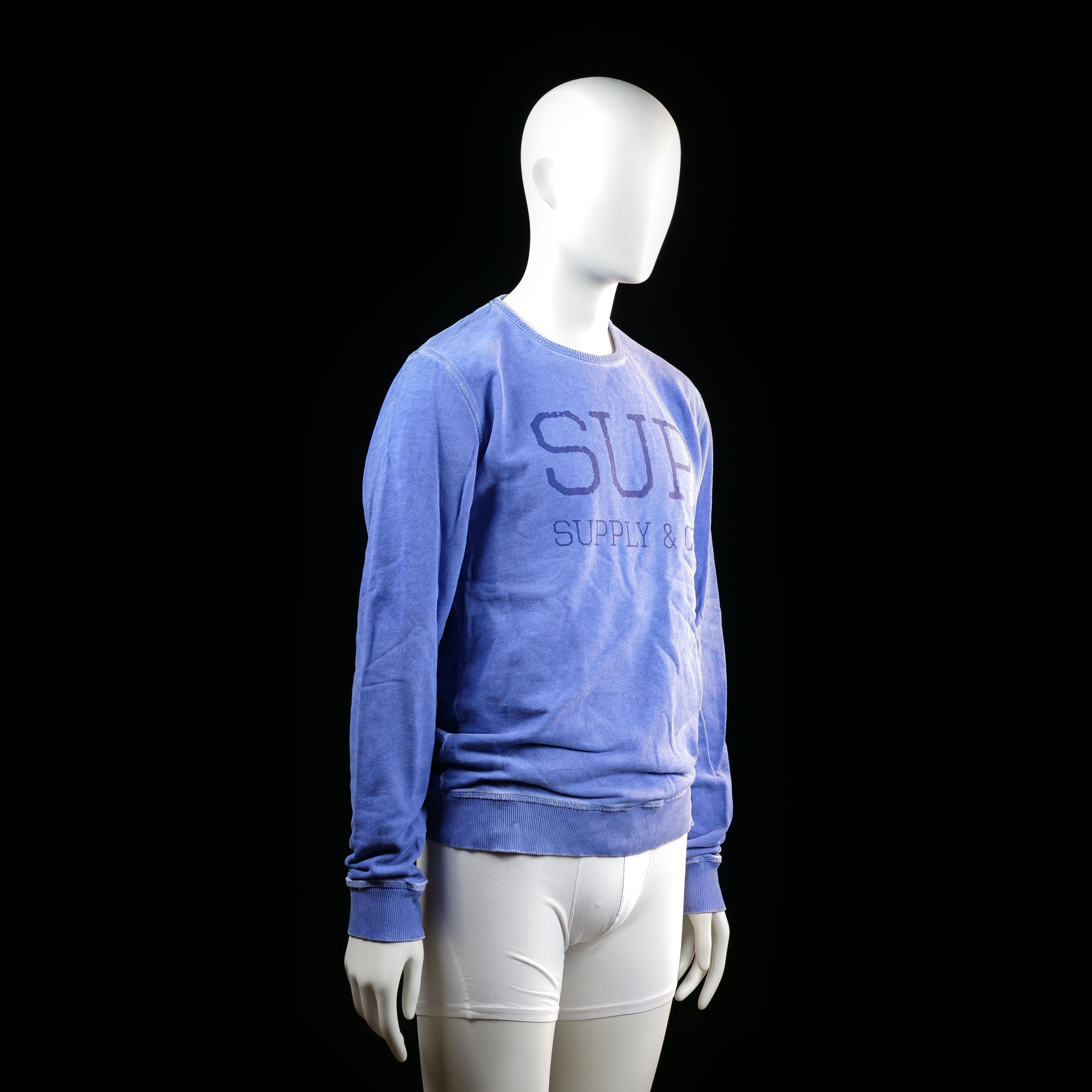 Supply & Co. - sweatshirt - Indigo - (Storlek: M)