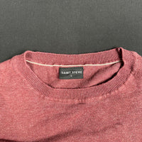 Saint Steve - sweater - Burgundy - (Storlek: L)