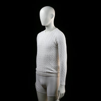 Basic You - sweater - White - (Storlek: M)