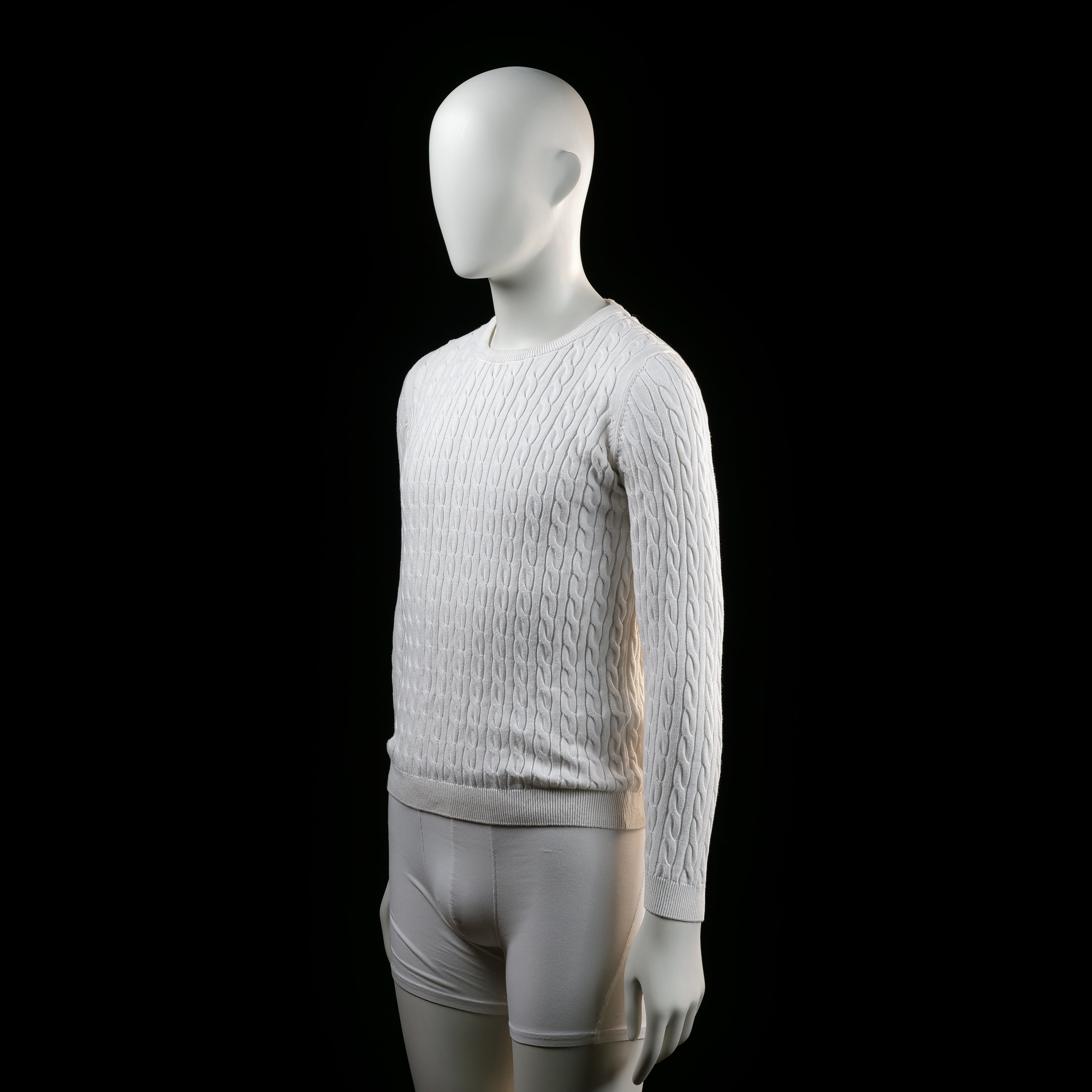 Basic You - sweater - White - (Storlek: M)
