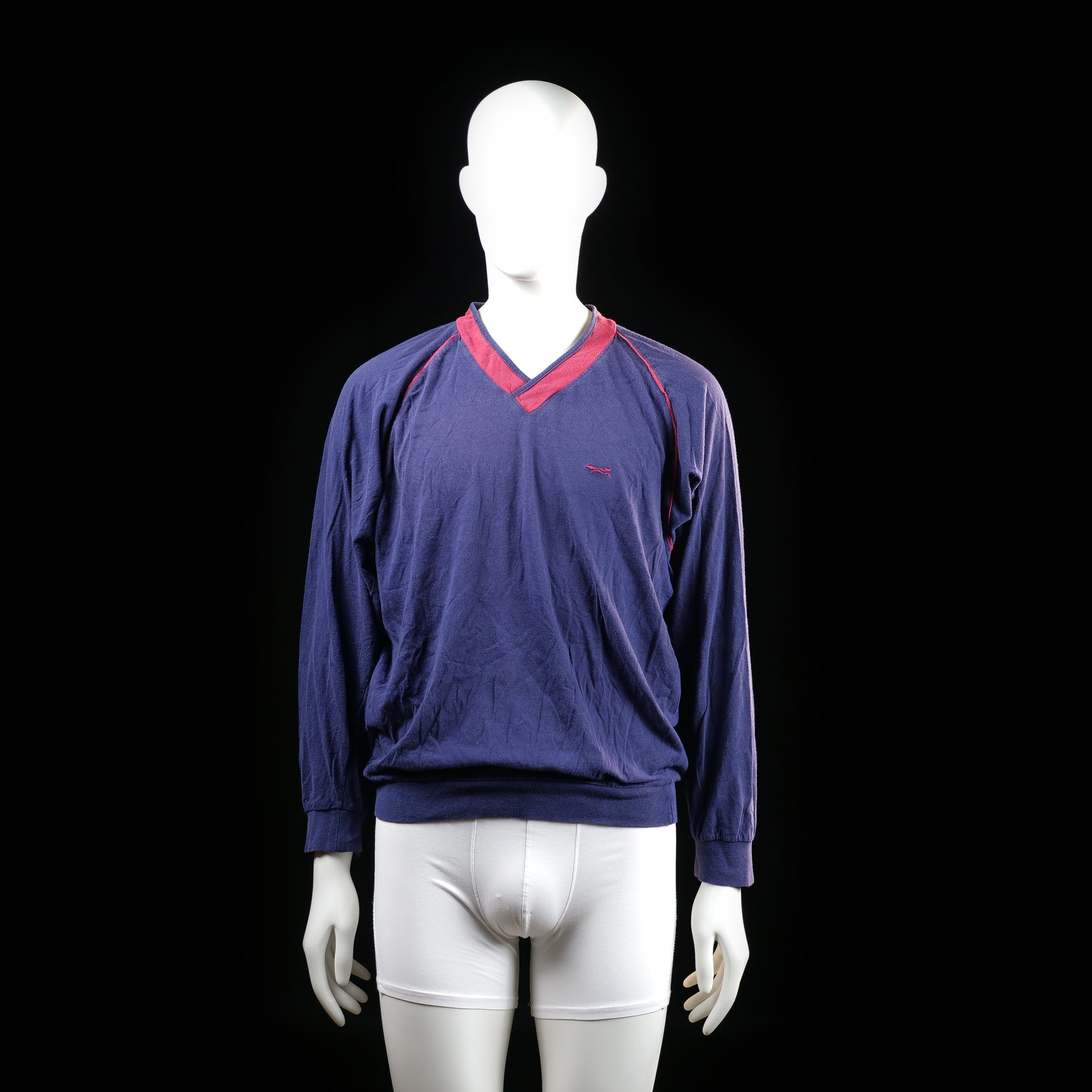 Wolsey - sweatshirt - Navy, Red - (Storlek: M)