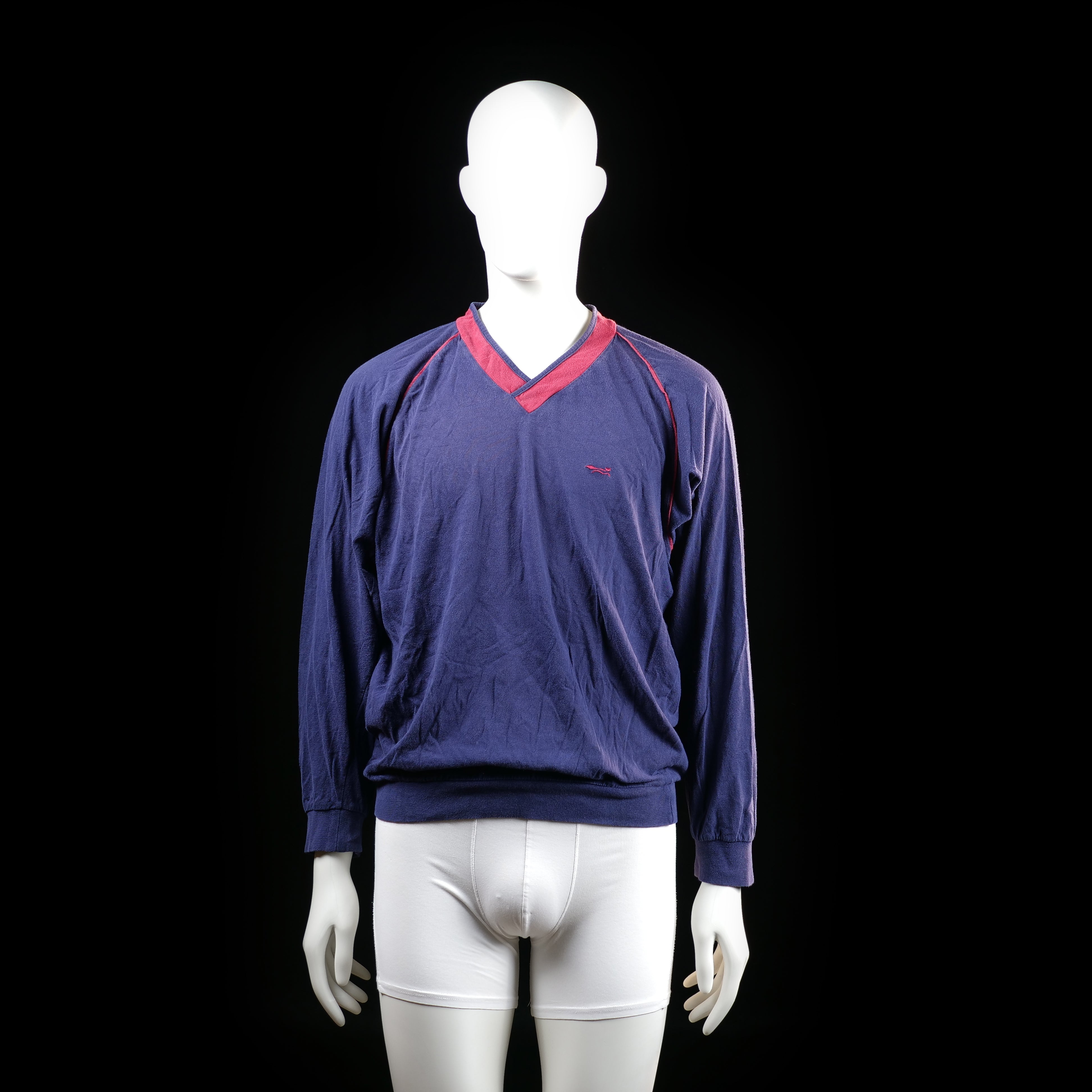 Wolsey - sweatshirt - Navy, Red - (Storlek: M)