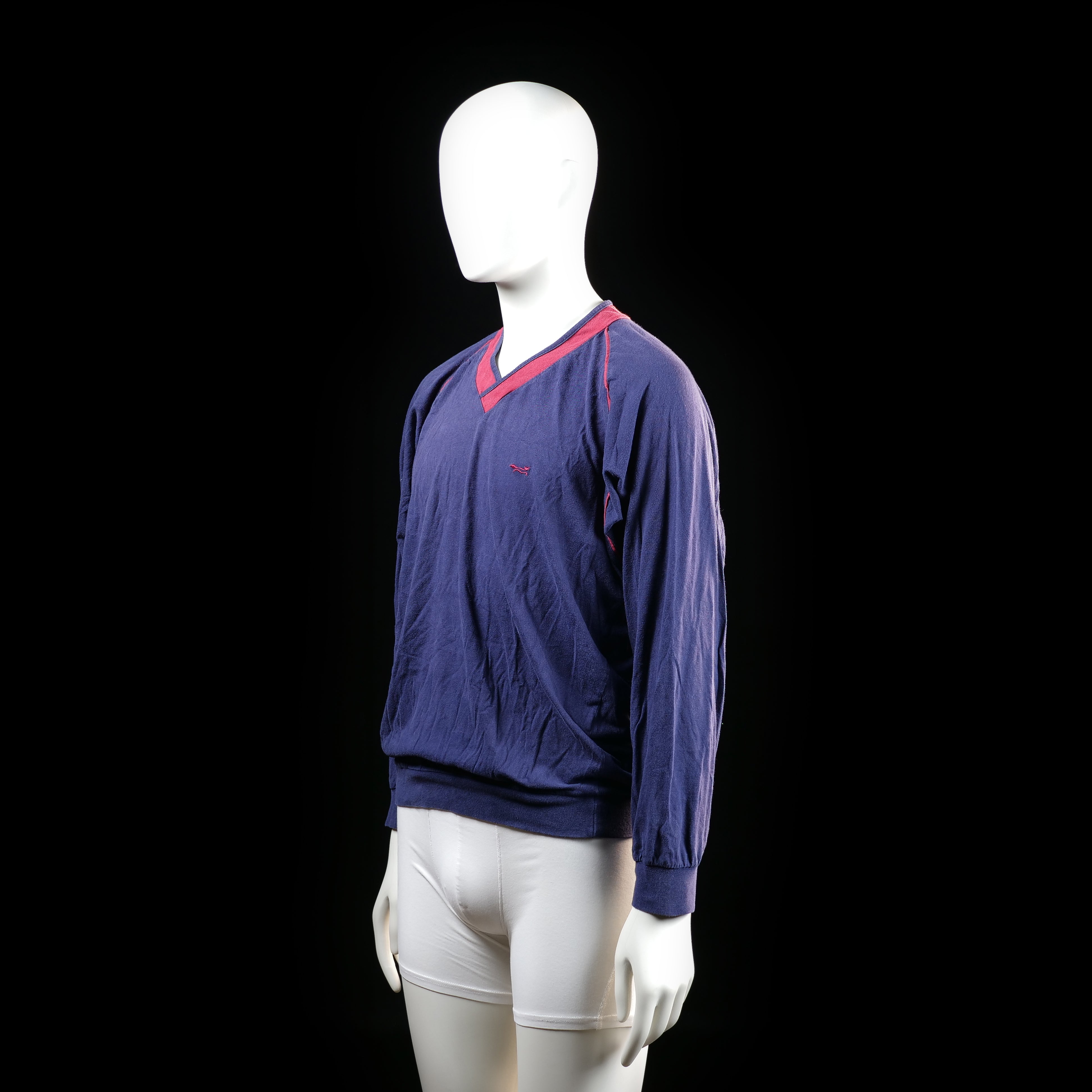Wolsey - sweatshirt - Navy, Red - (Storlek: M)