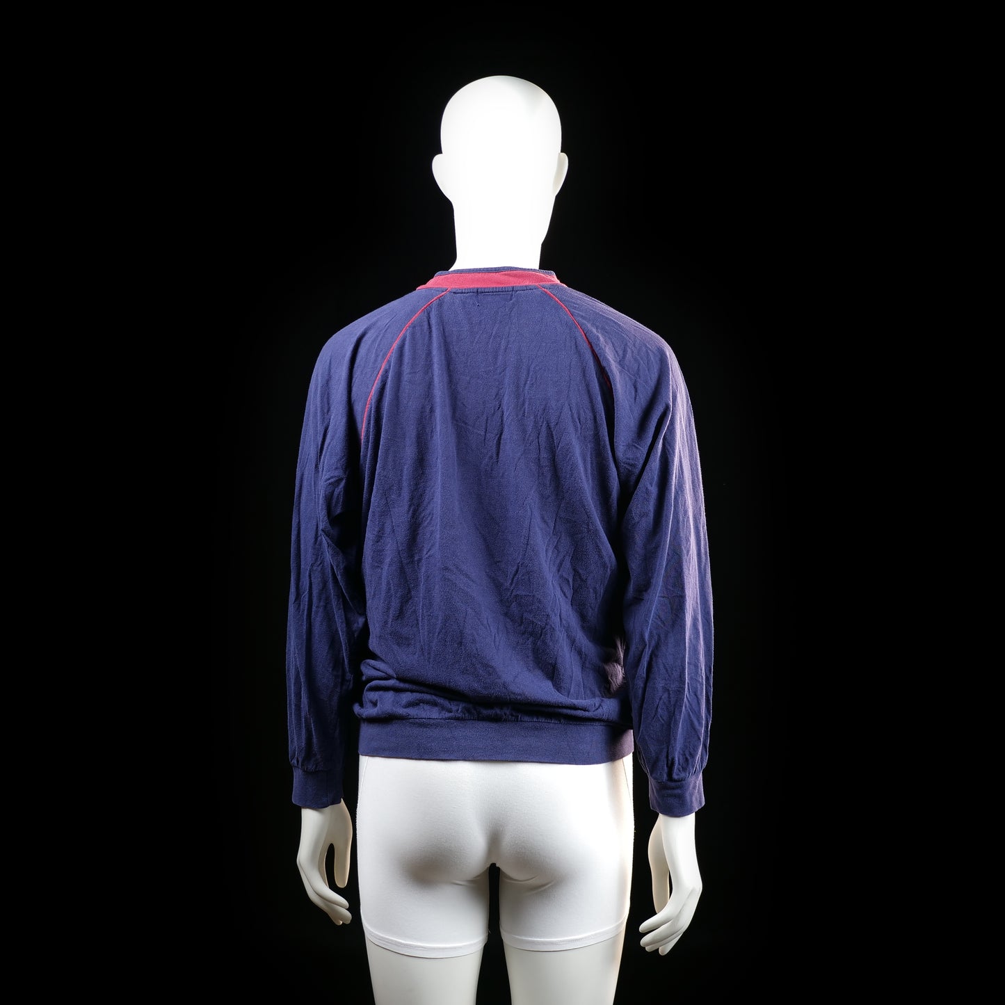 Wolsey - sweatshirt - Navy, Red - (Storlek: M)