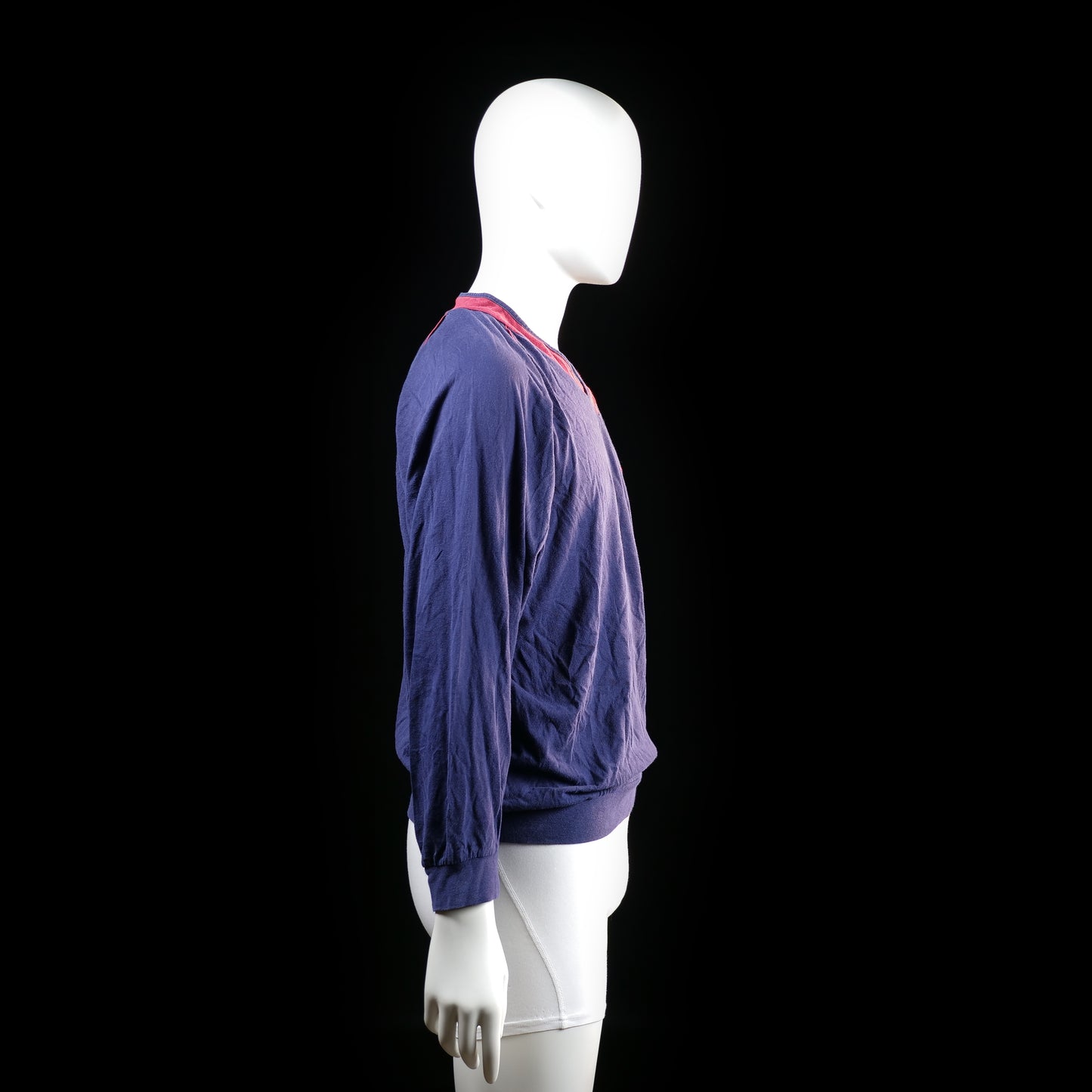 Wolsey - sweatshirt - Navy, Red - (Storlek: M)