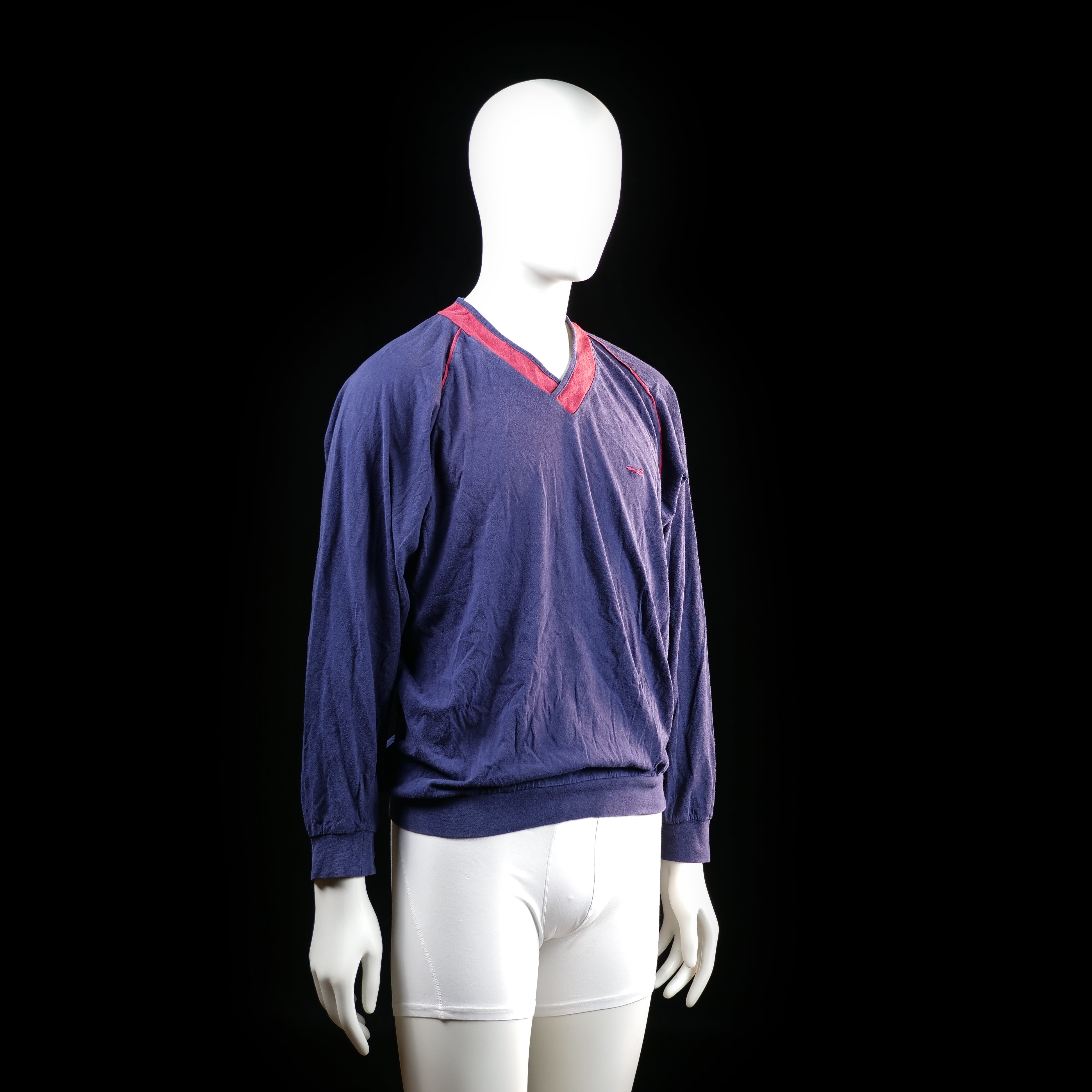 Wolsey - sweatshirt - Navy, Red - (Storlek: M)