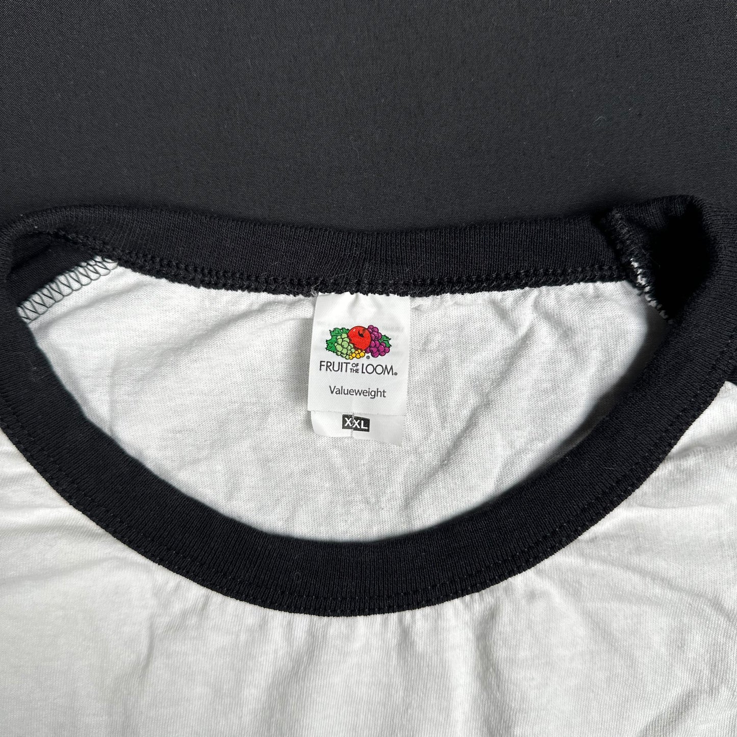 Fruit Of The Loom - long-sleeve top - White, Black - (Storlek: XXL)