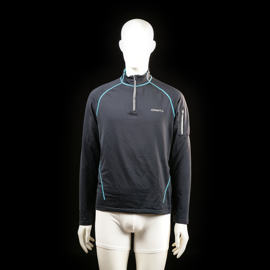 Craft - sports top - Black, Light Blue - (Storlek: M)