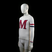 Marine - sweater - White, Red, Navy - (Storlek: S)