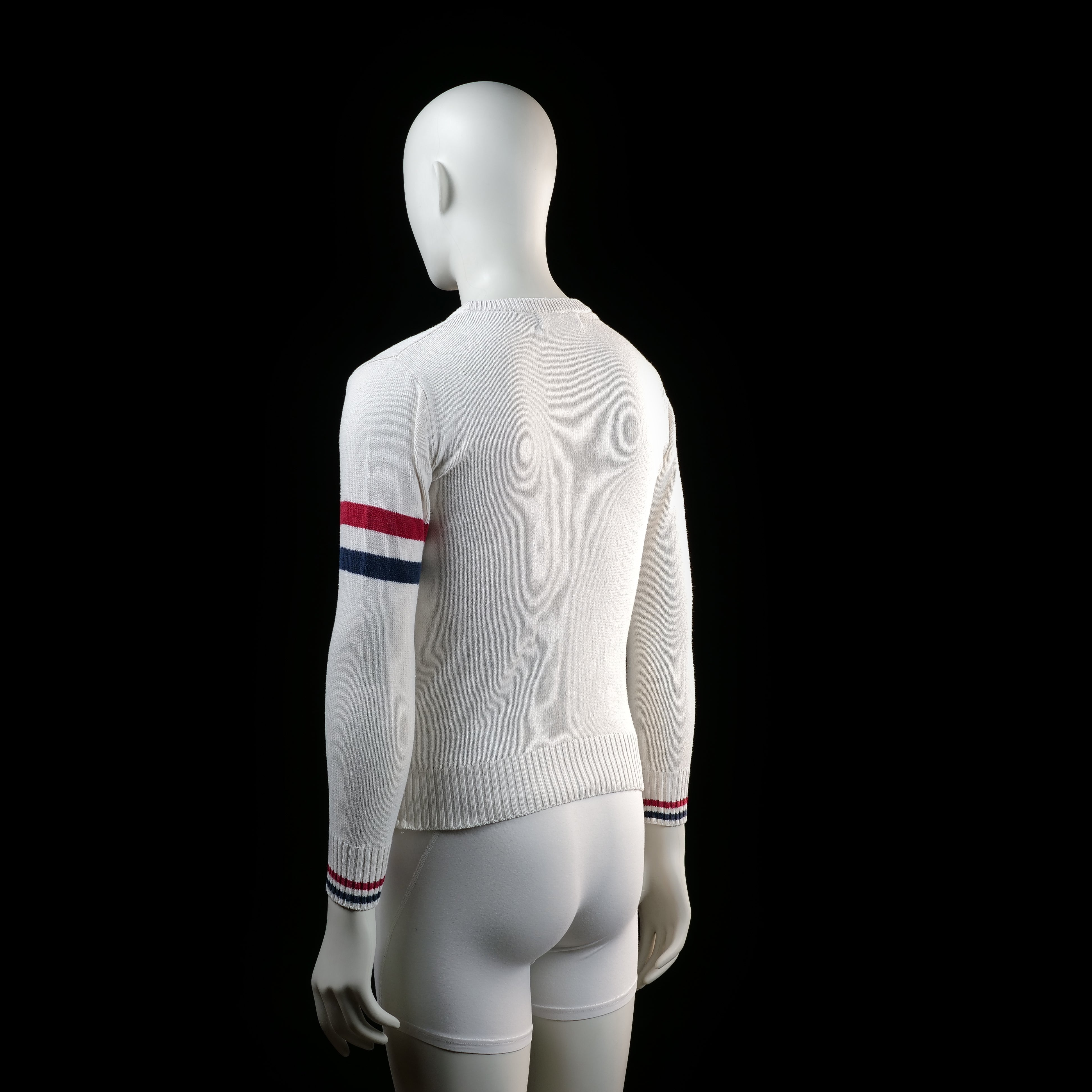 Marine - sweater - White, Red, Navy - (Storlek: S)