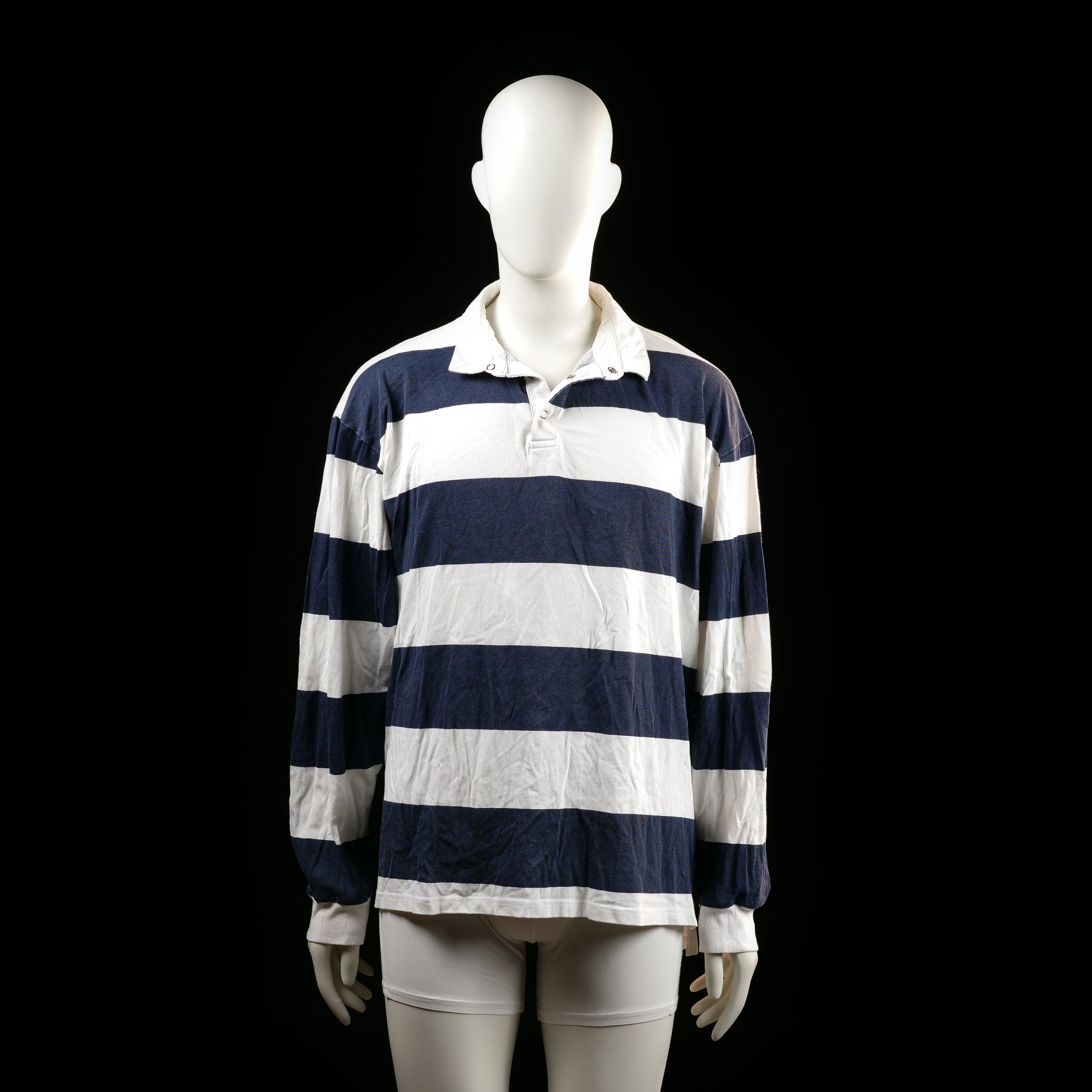 Lager 157 - shirt - White, Navy - (Storlek: L)
