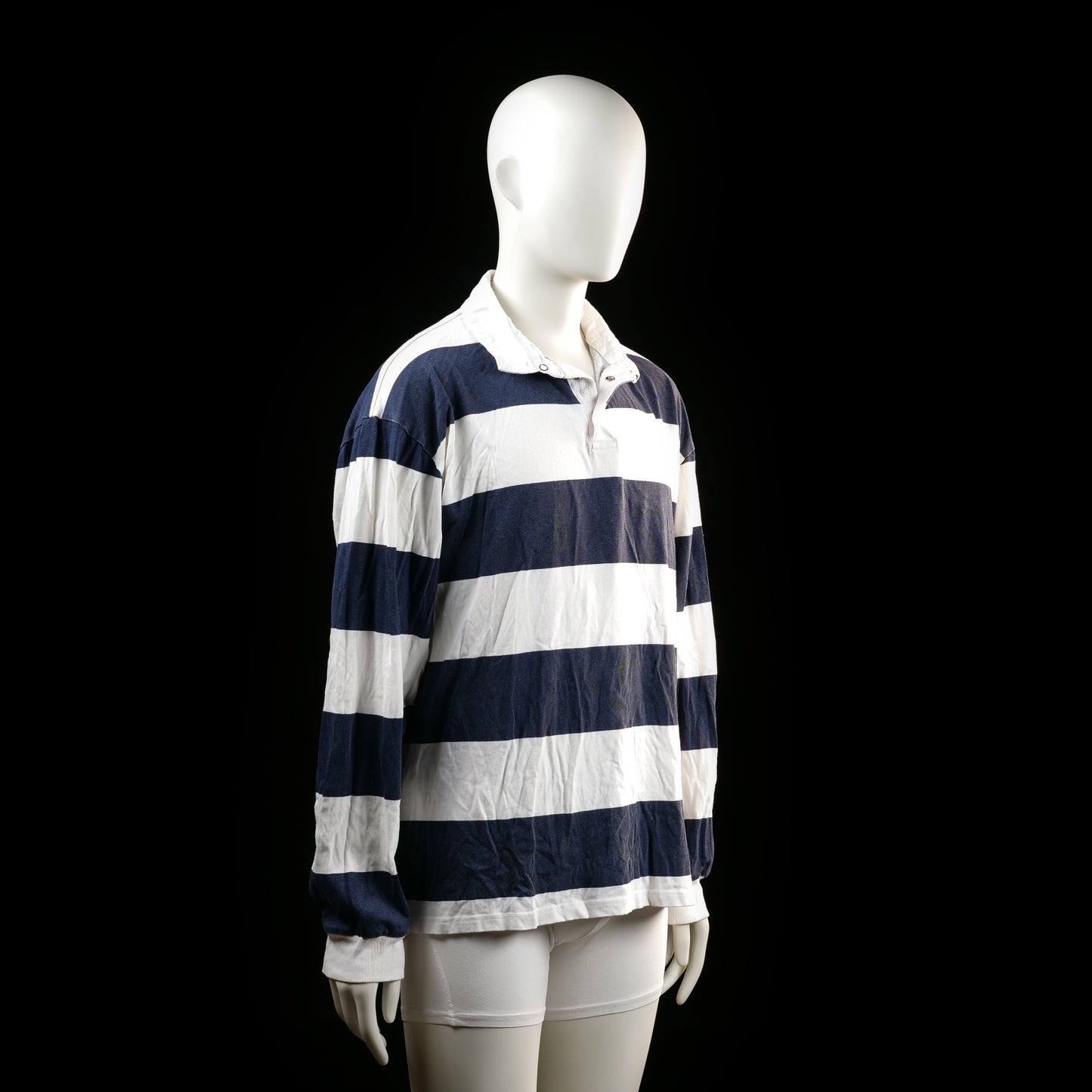 Lager 157 - shirt - White, Navy - (Storlek: L)