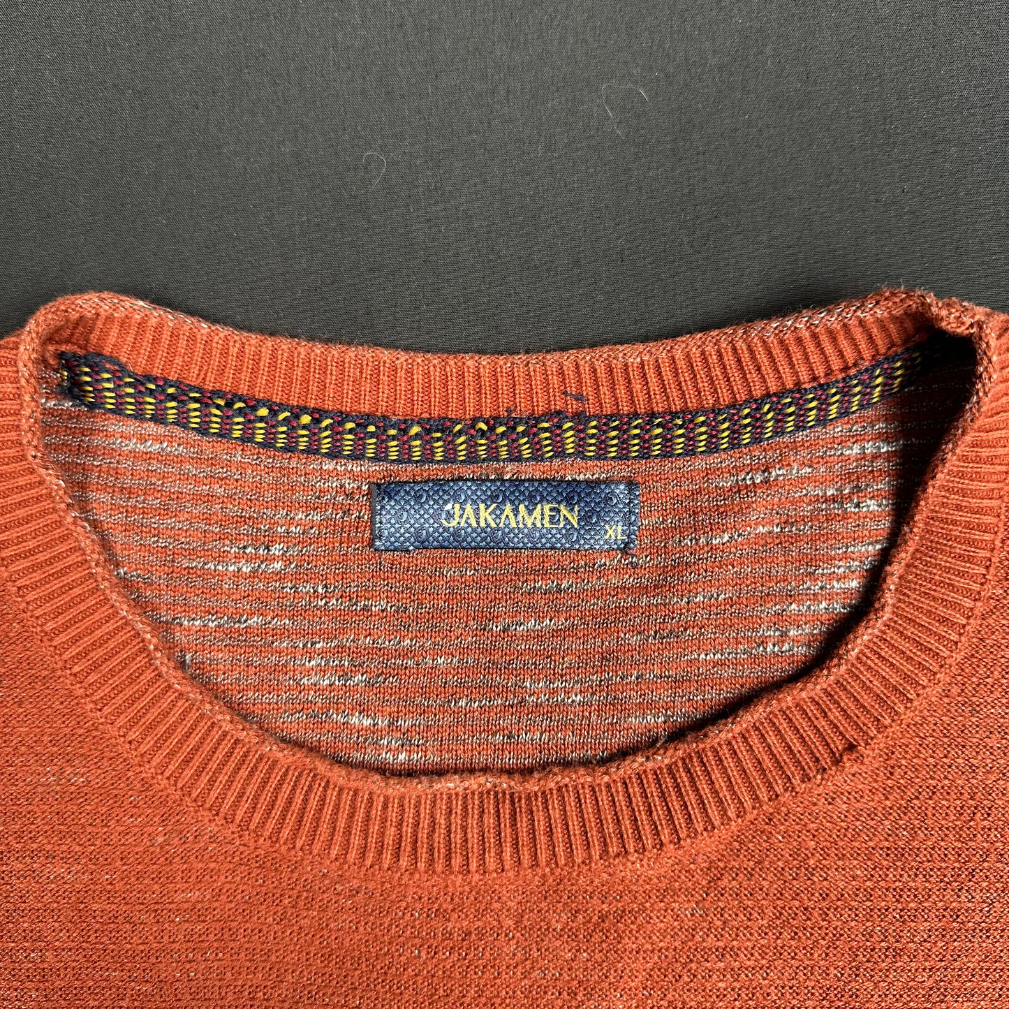 Jakamen - sweater - Brick Red - (Storlek: XL)