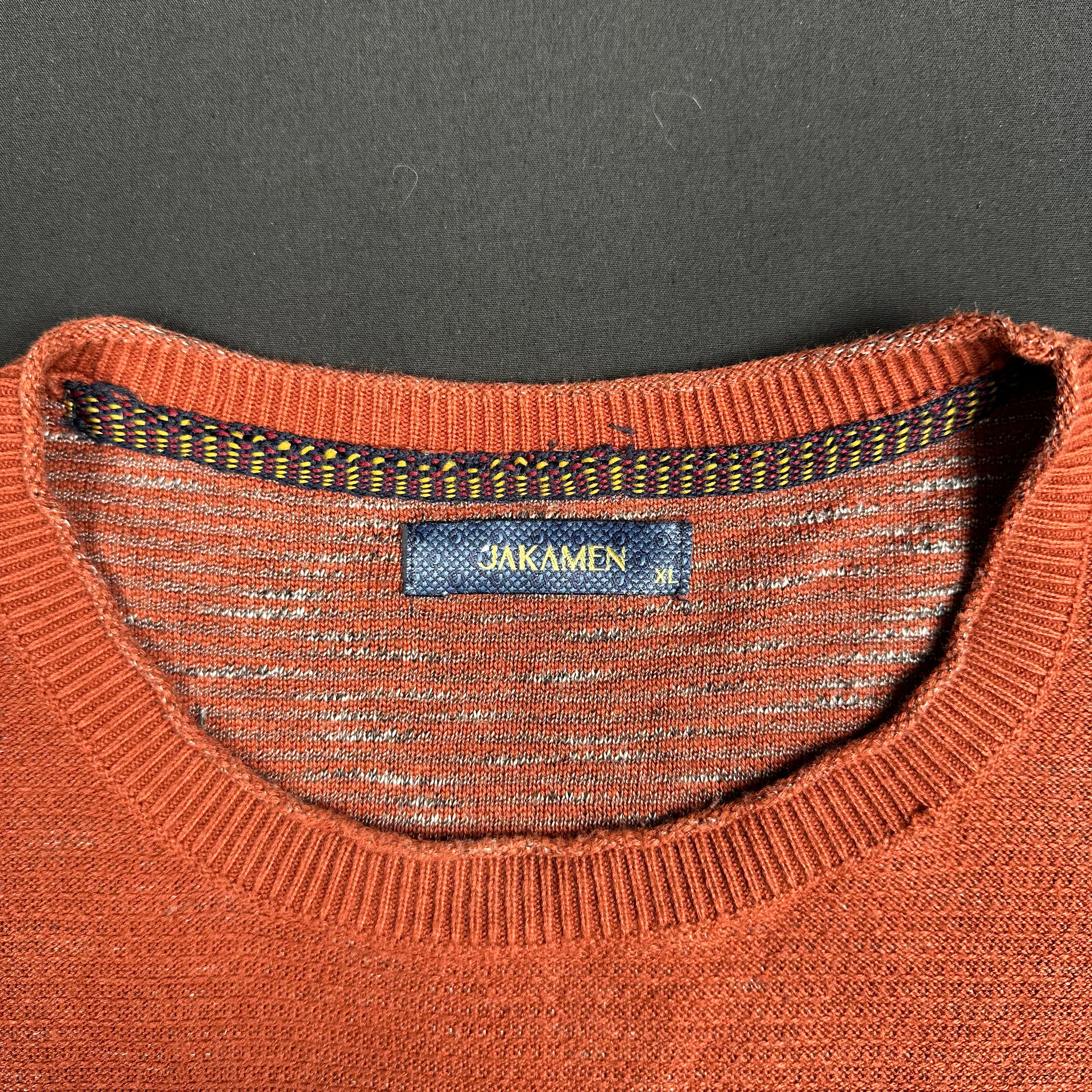 Jakamen - sweater - Brick Red - (Storlek: XL)