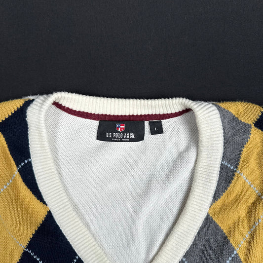 U.S. Polo Assn - sweater - MULTICOLORED - (Storlek: L)