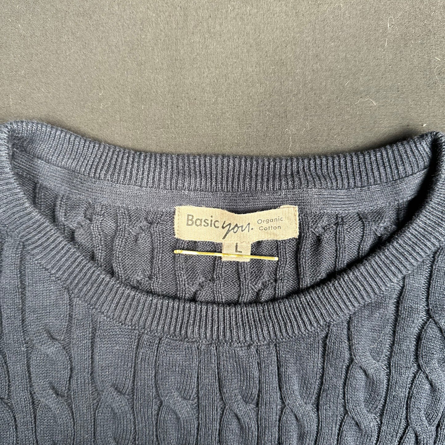 Basic You - sweater - Navy - (Storlek: L)