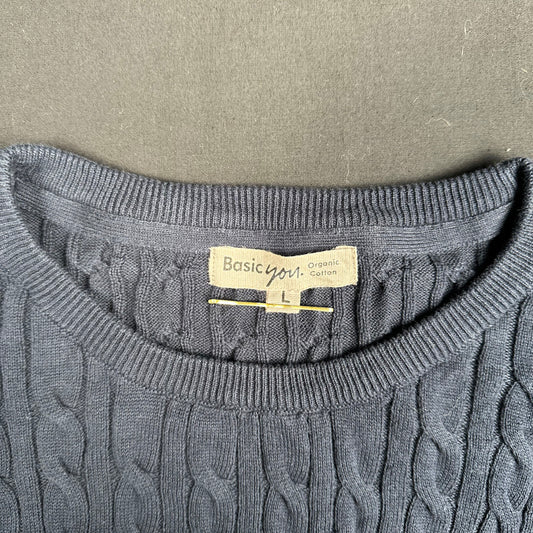 Basic You - sweater - Navy - (Storlek: L)