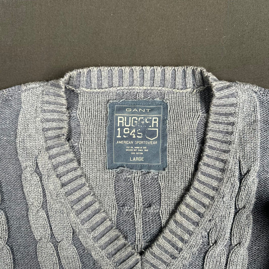 Gant - sweater - Gray - (Storlek: L)