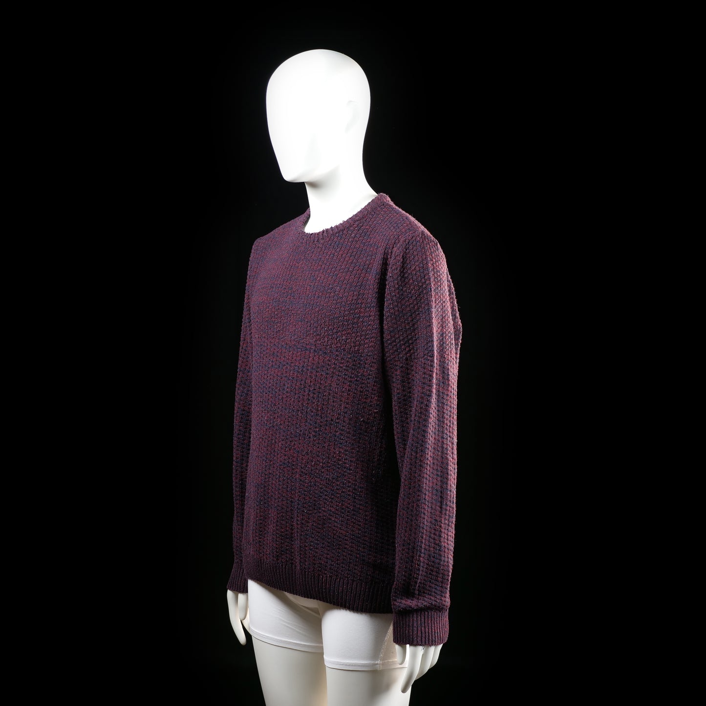Defacto - sweater - Burgundy, Navy - (Storlek: L)