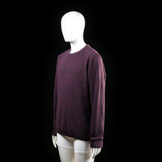 Defacto - sweater - Burgundy, Navy - (Storlek: L)