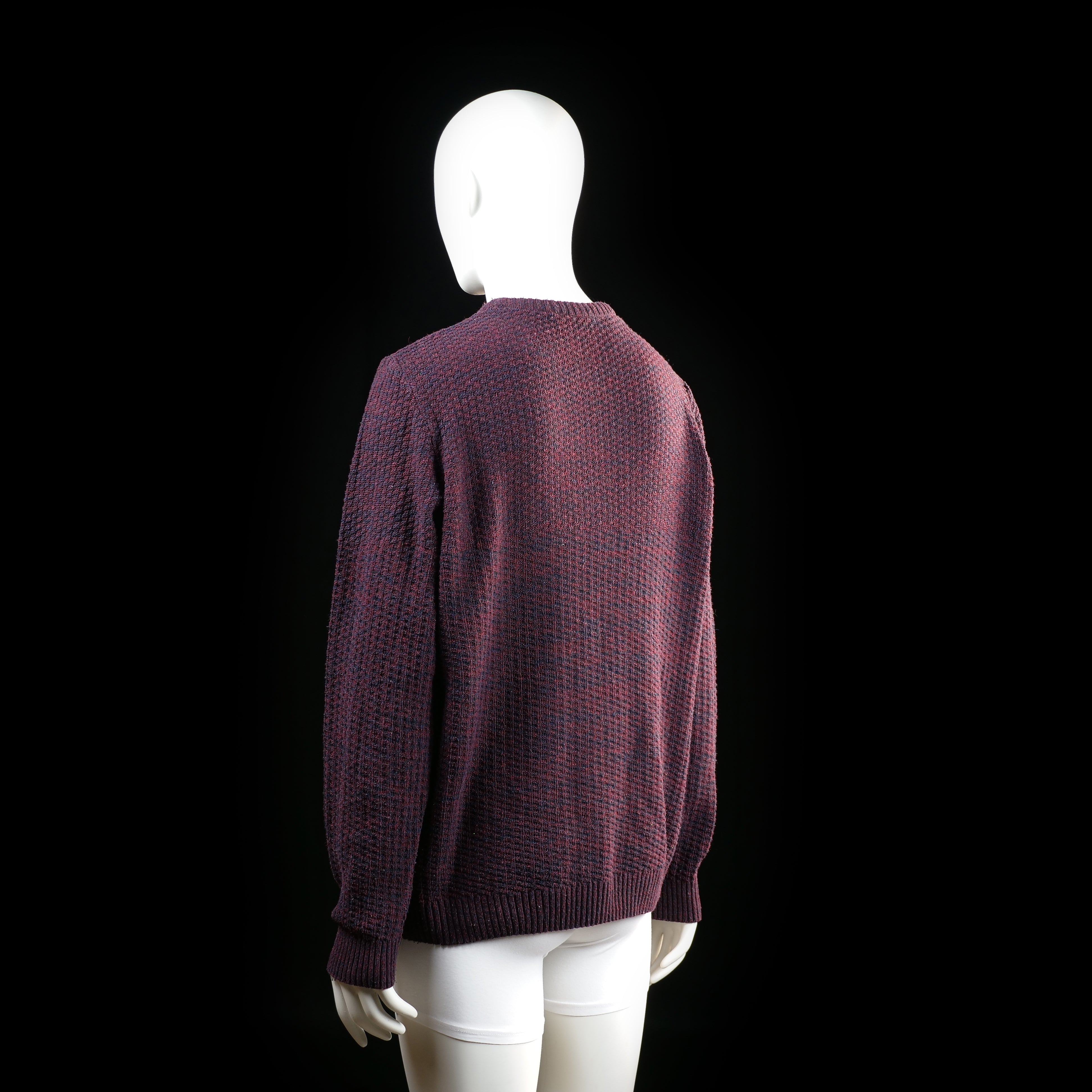 Defacto - sweater - Burgundy, Navy - (Storlek: L)