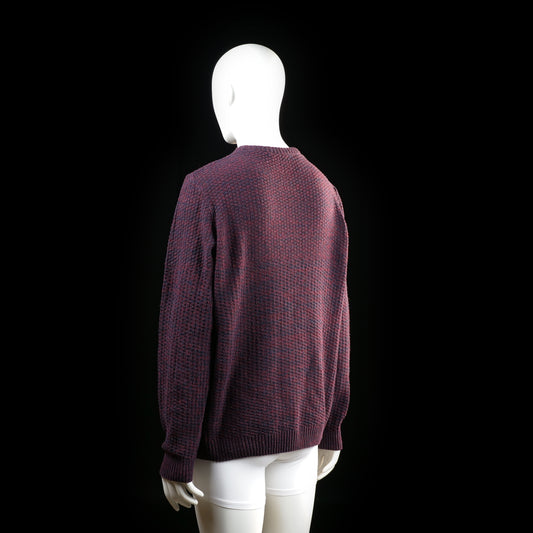Defacto - sweater - Burgundy, Navy - (Storlek: L)