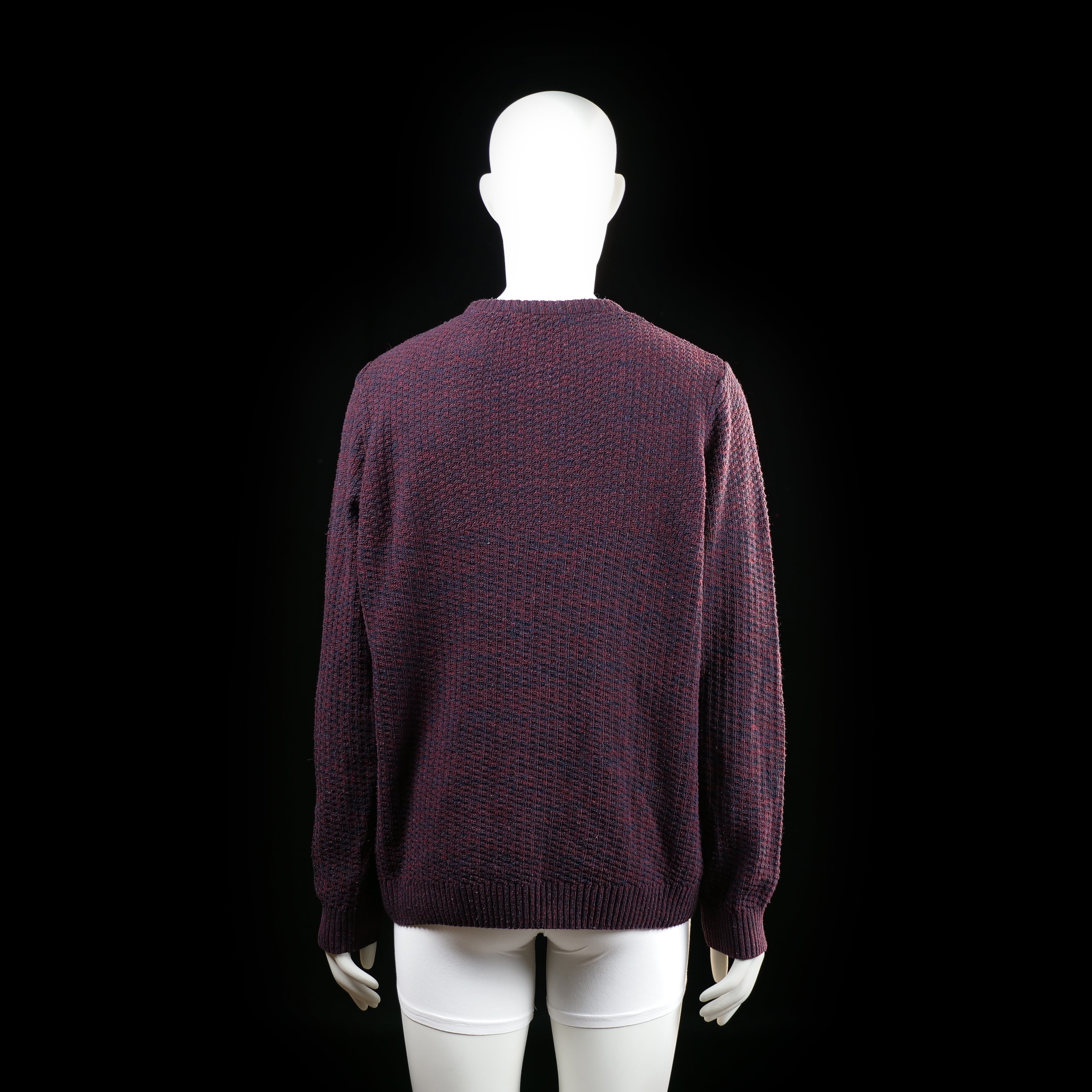 Defacto - sweater - Burgundy, Navy - (Storlek: L)