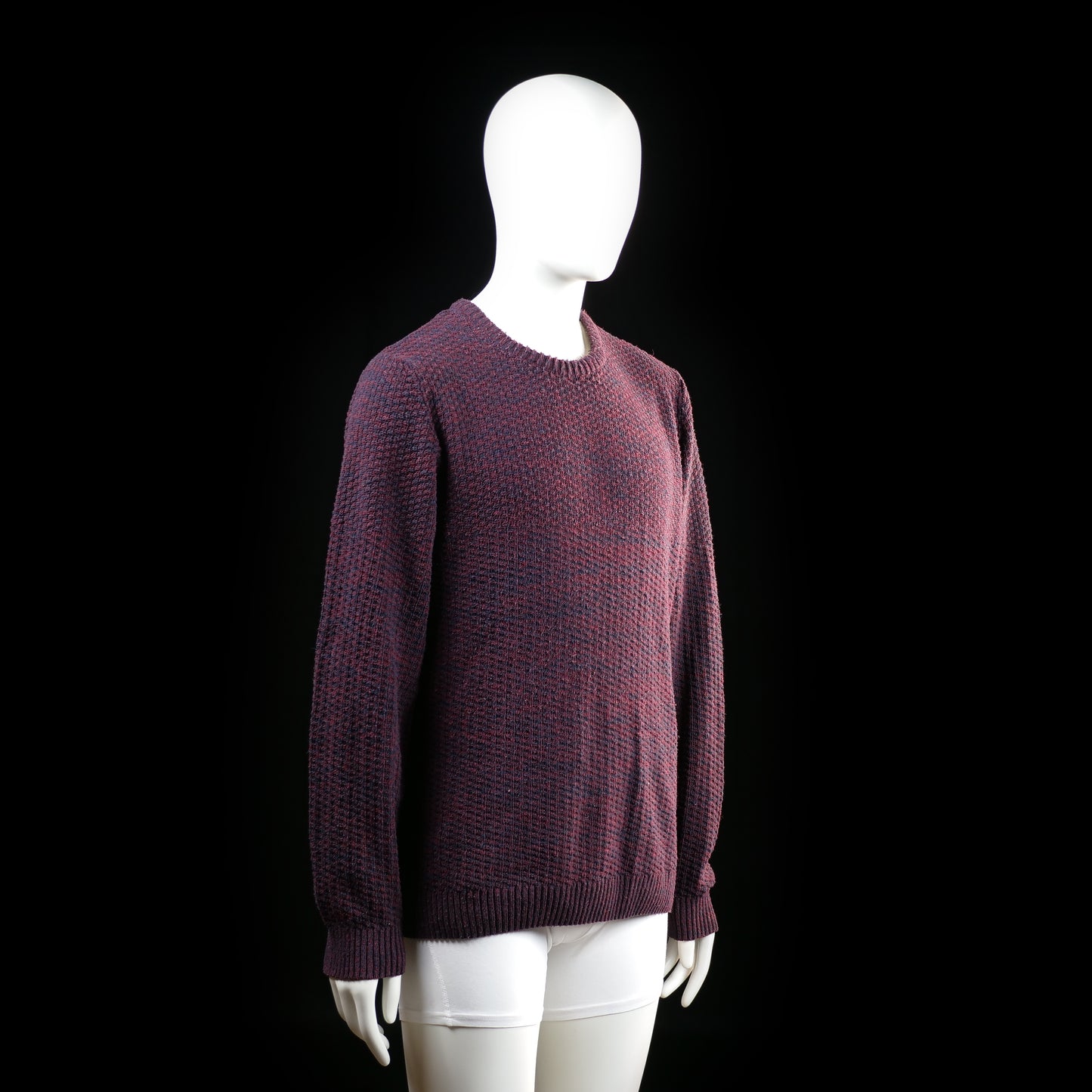 Defacto - sweater - Burgundy, Navy - (Storlek: L)