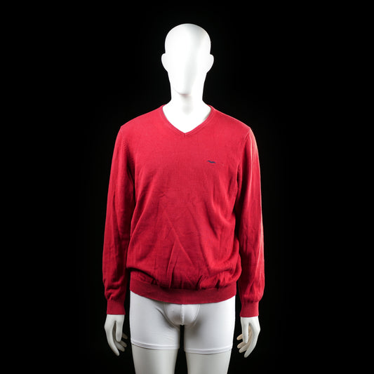 Hampton Republic - sweater - Red, Navy - (Storlek: M)