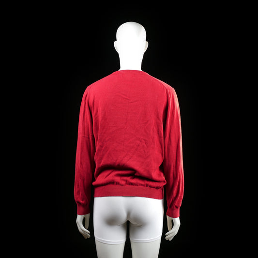 Hampton Republic - sweater - Red, Navy - (Storlek: M)