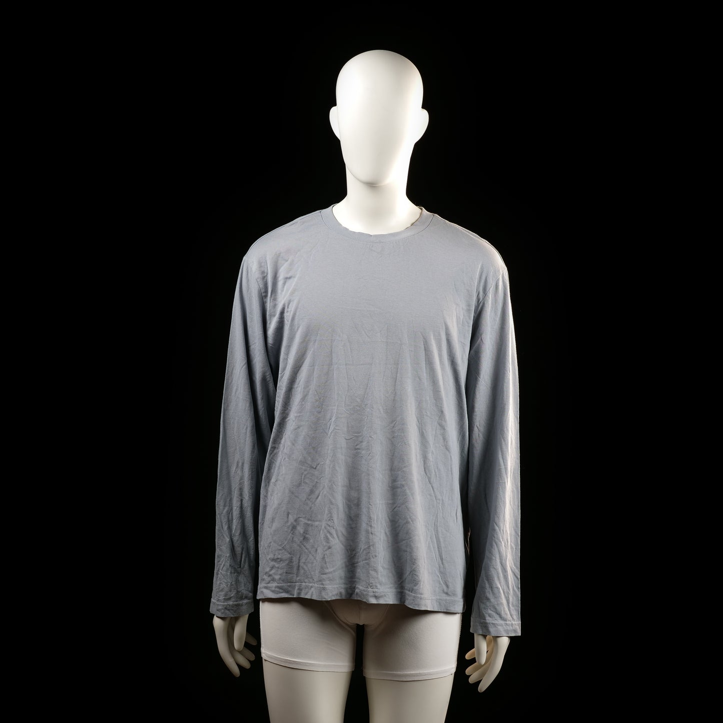 H&M - long-sleeve top - Light Gray - (Storlek: L)