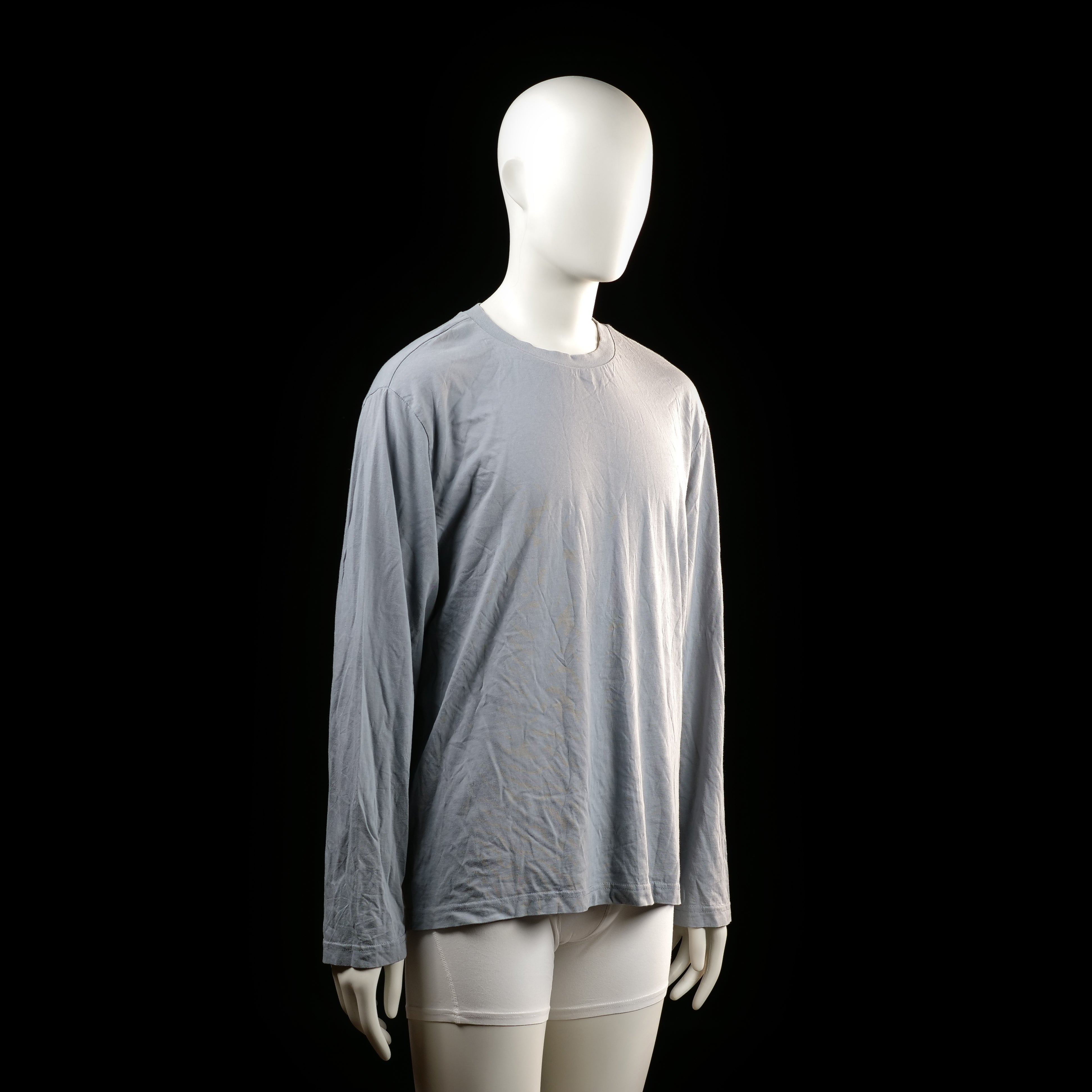 H&M - long-sleeve top - Light Gray - (Storlek: L)