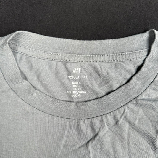 H&M - long-sleeve top - Light Gray - (Storlek: L)