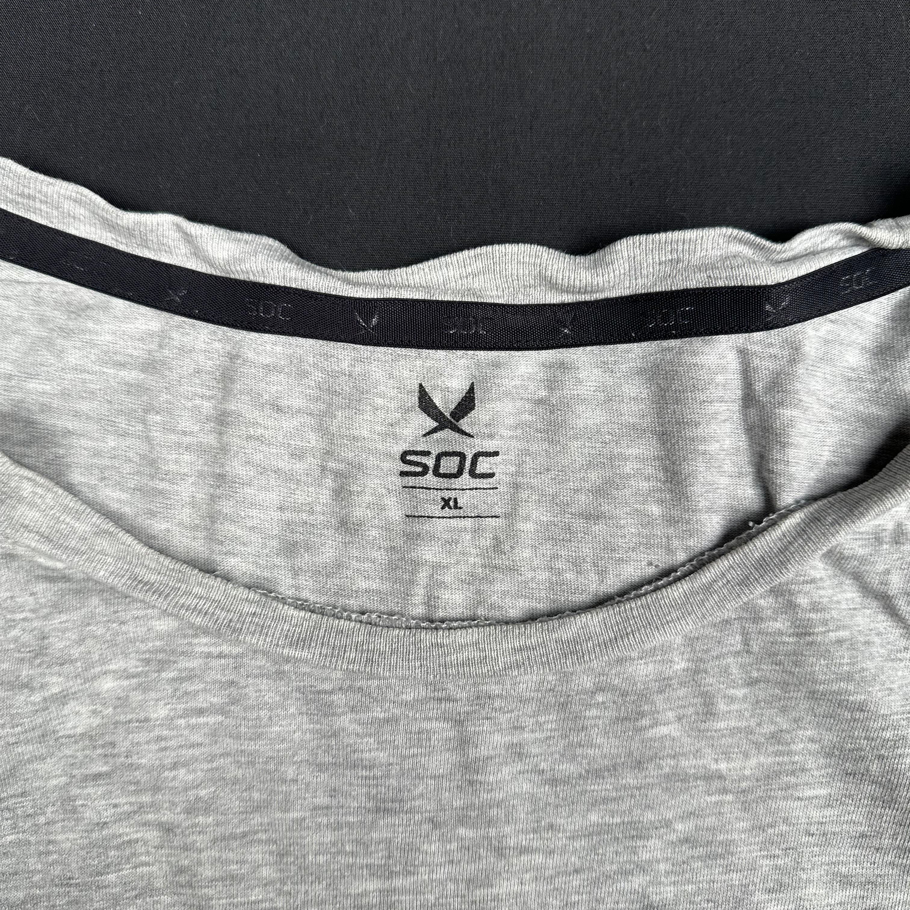 Soc - long-sleeve top - Light Gray - (Storlek: XL)