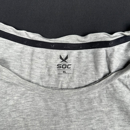 Soc - long-sleeve top - Light Gray - (Storlek: XL)