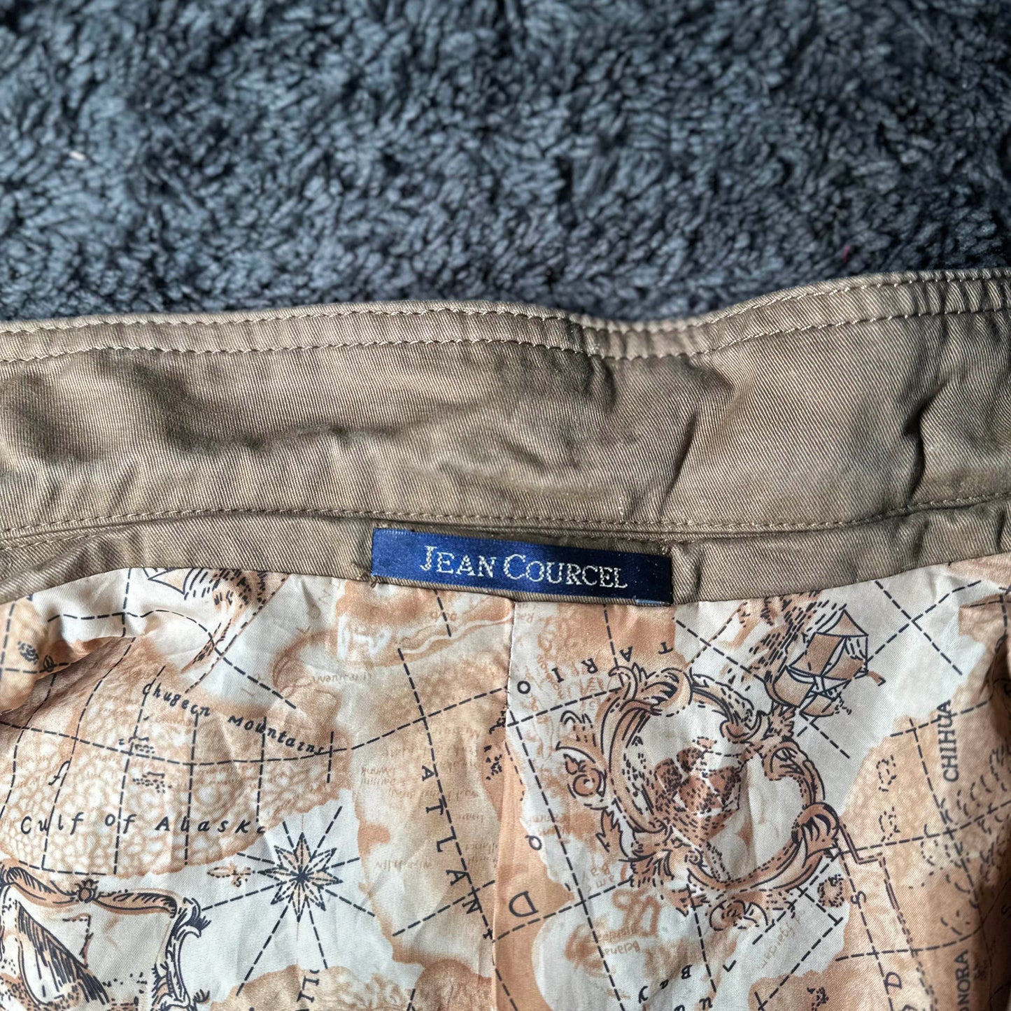 Jean Courcel - safari jacket - Camel - (Storlek: 52)