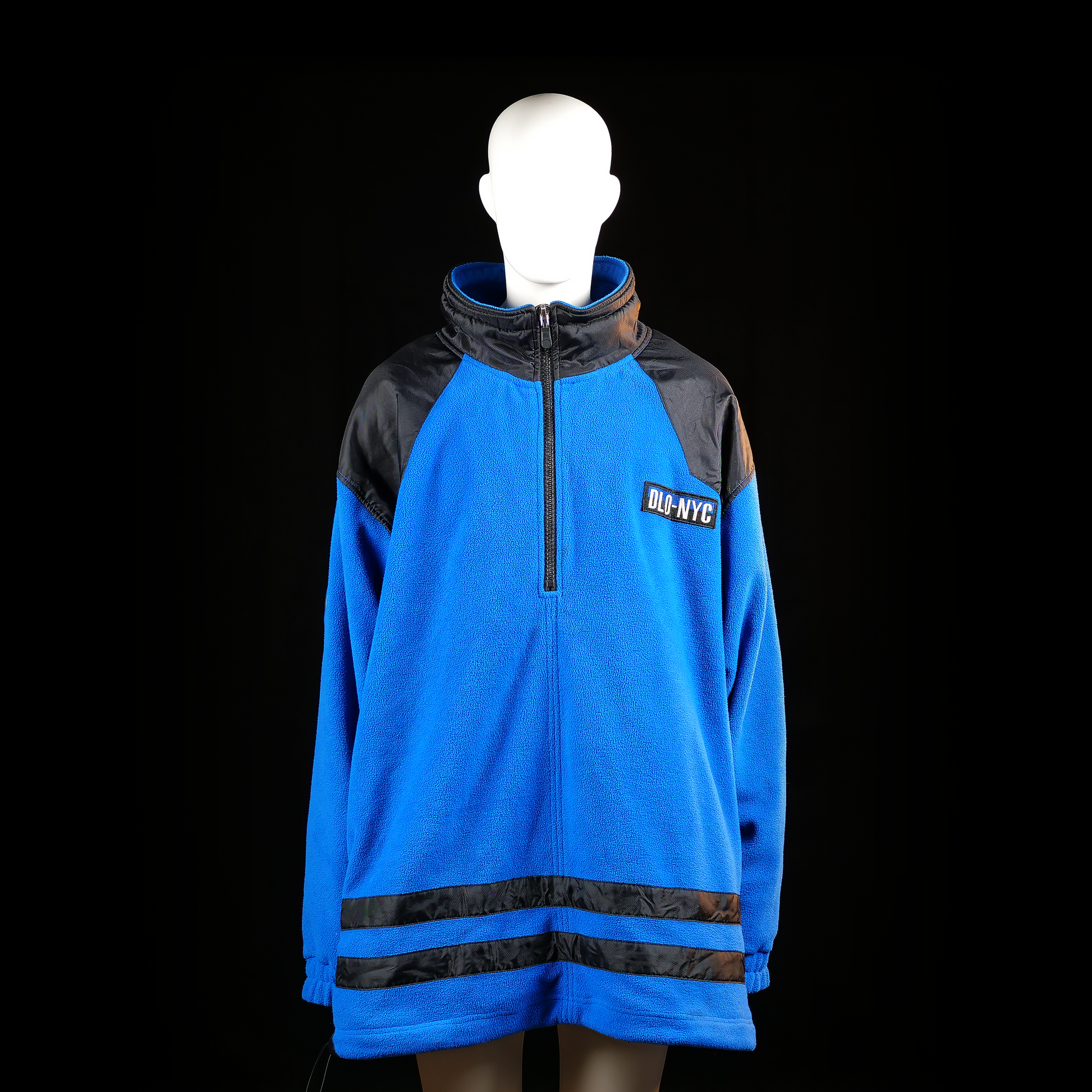 Dlo-nyc - fleece jacket - Light Blue, Black - (Storlek: XXXXL)