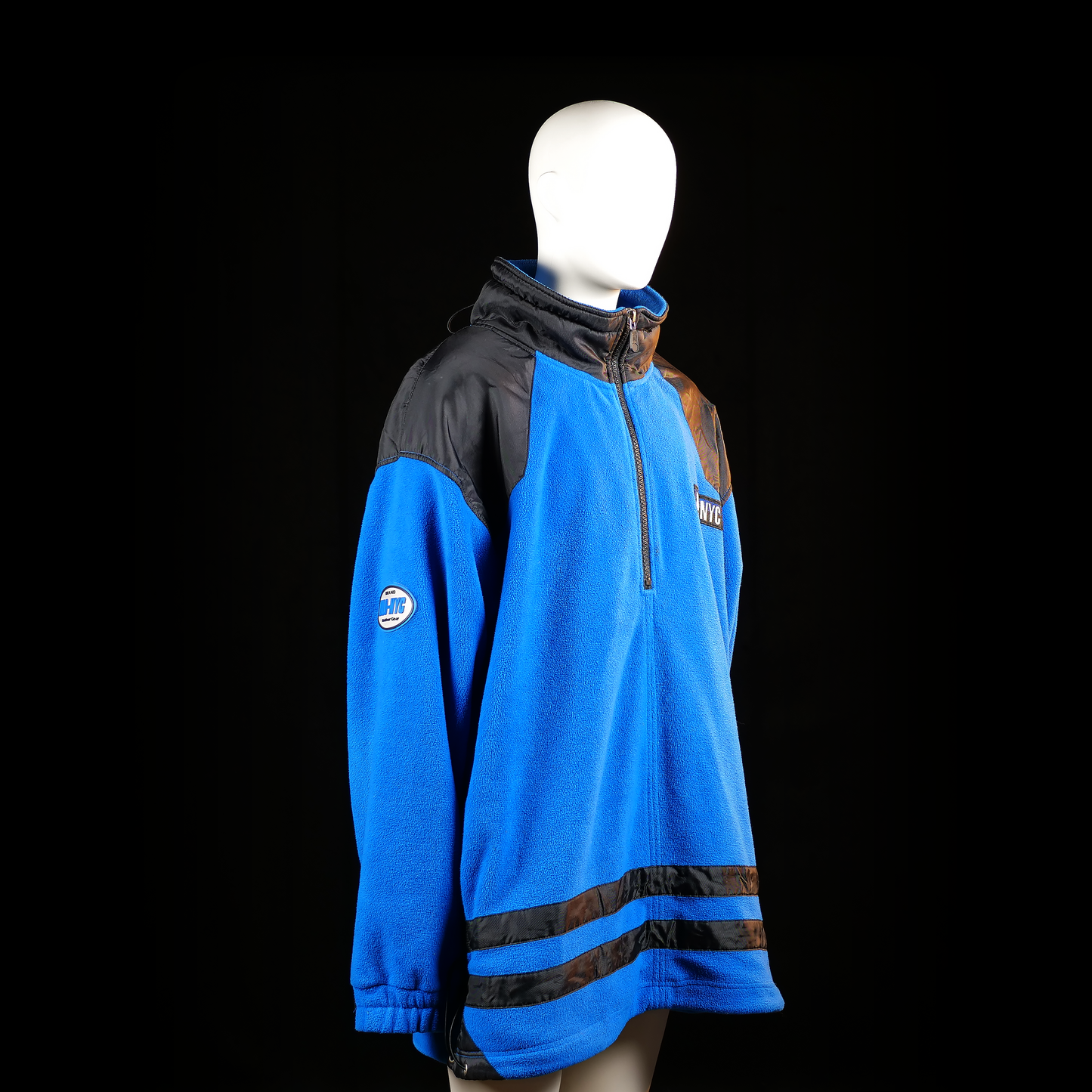 Dlo-nyc - fleece jacket - Light Blue, Black - (Storlek: XXXXL)