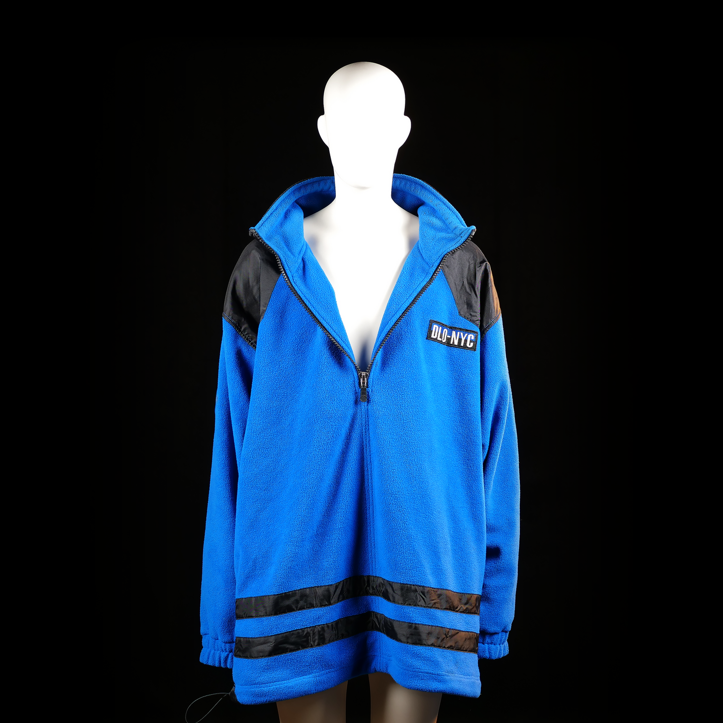 Dlo-nyc - fleece jacket - Light Blue, Black - (Storlek: XXXXL)