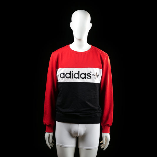 Adidas - sweatshirt - Red, White, Black - (Storlek: XXL)