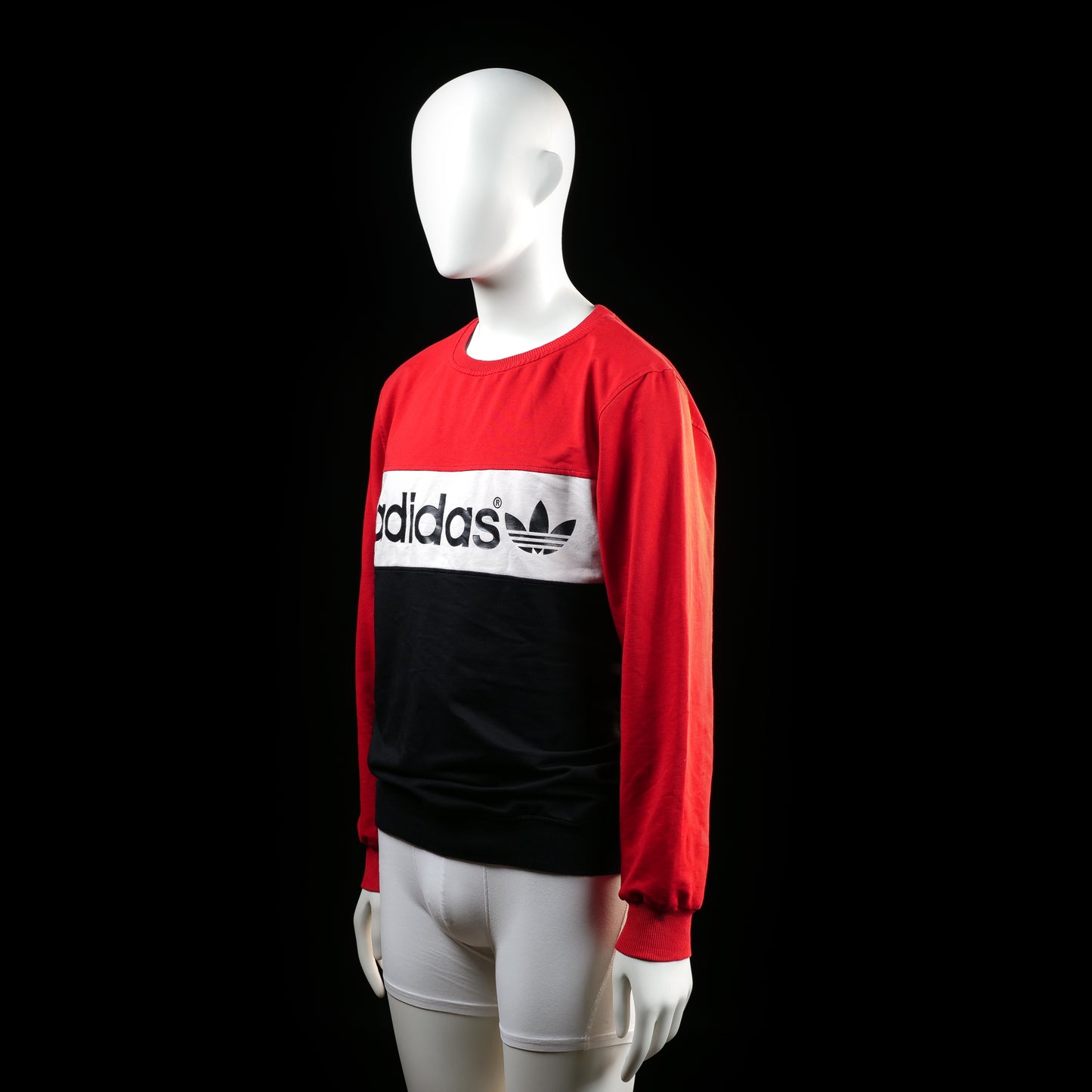 Adidas - sweatshirt - Red, White, Black - (Storlek: XXL)