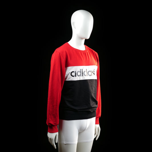 Adidas - sweatshirt - Red, White, Black - (Storlek: XXL)