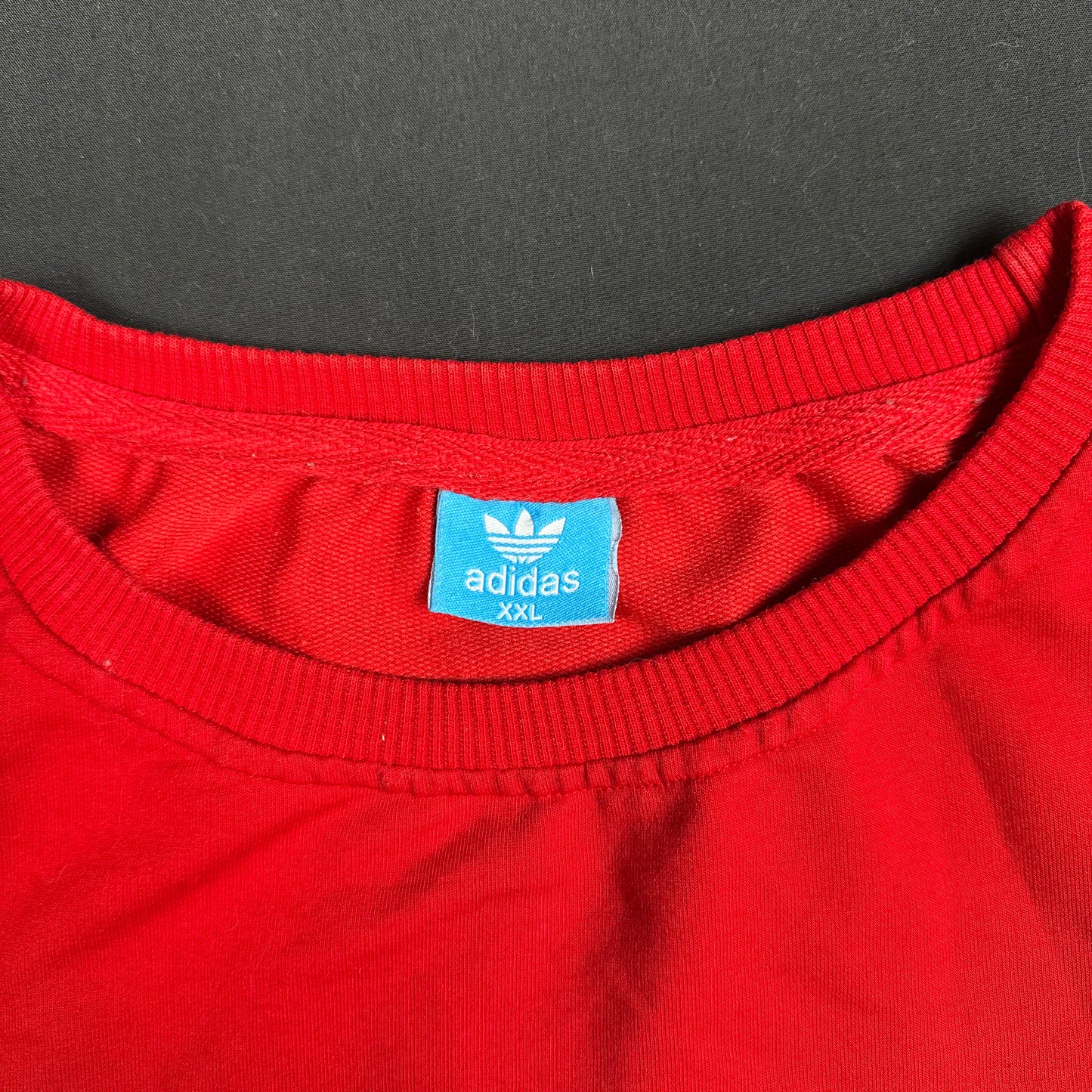 Adidas - sweatshirt - Red, White, Black - (Storlek: XXL)