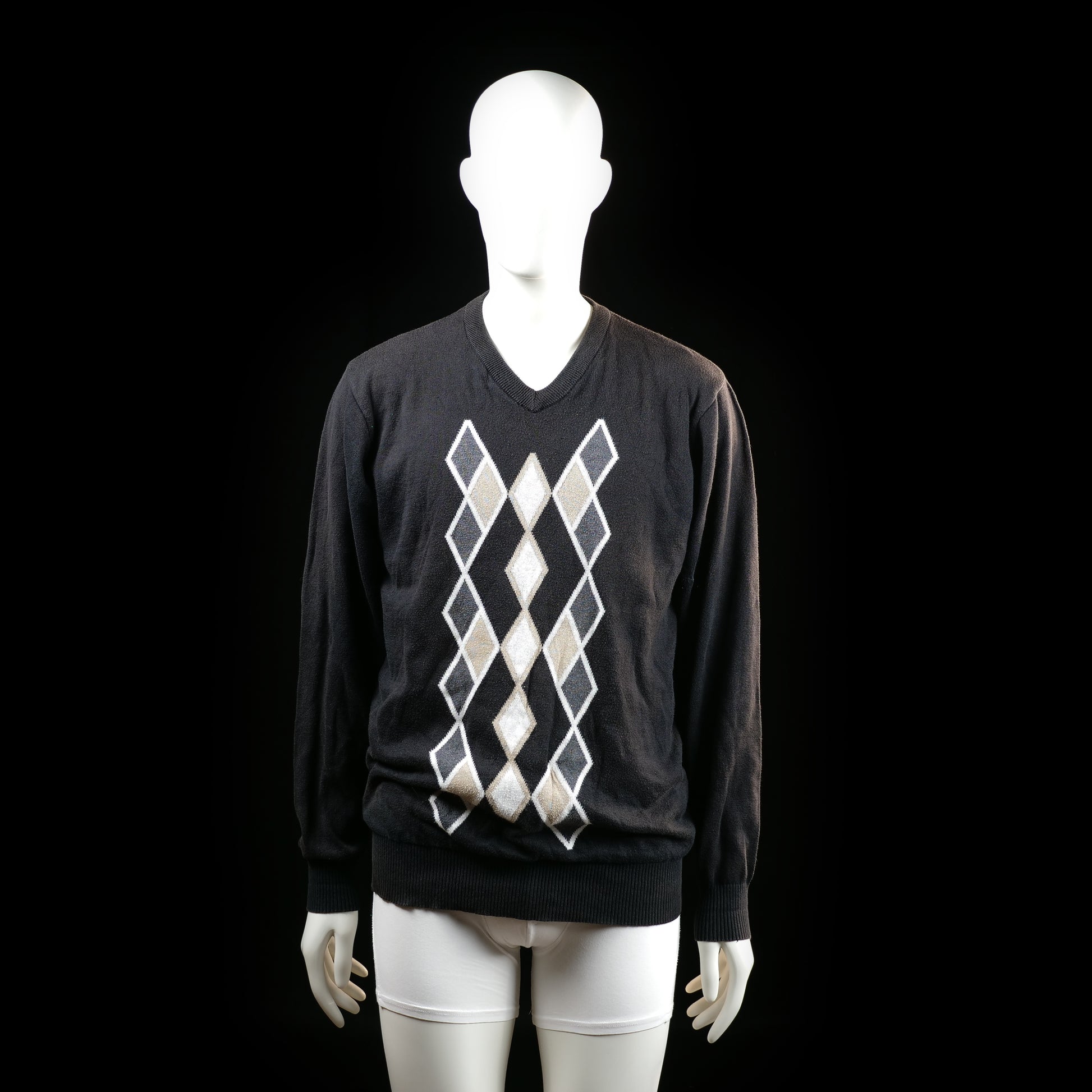 Arnold Palmer - sweater - Black, White, Beige - (Storlek: L)